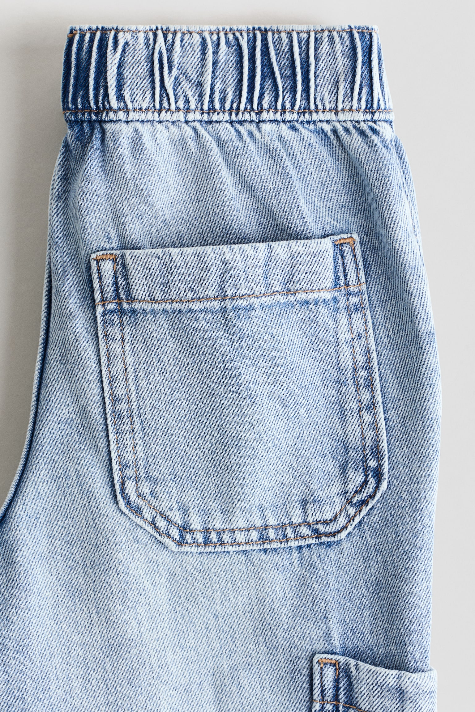Denim cargojoggers - Bleek denimblauw - 6