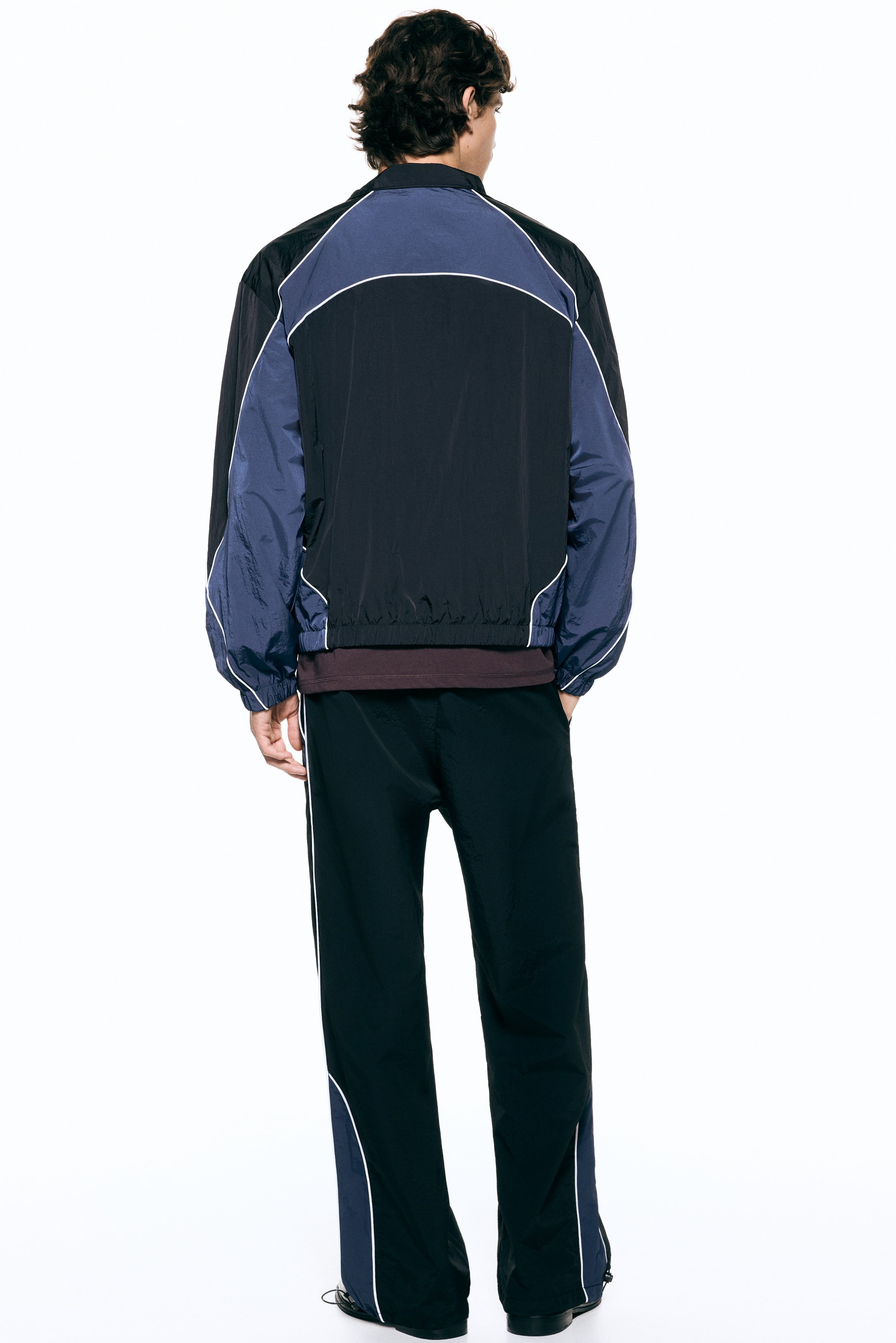 Men's Red Color-Block Track Jacket | H&M US