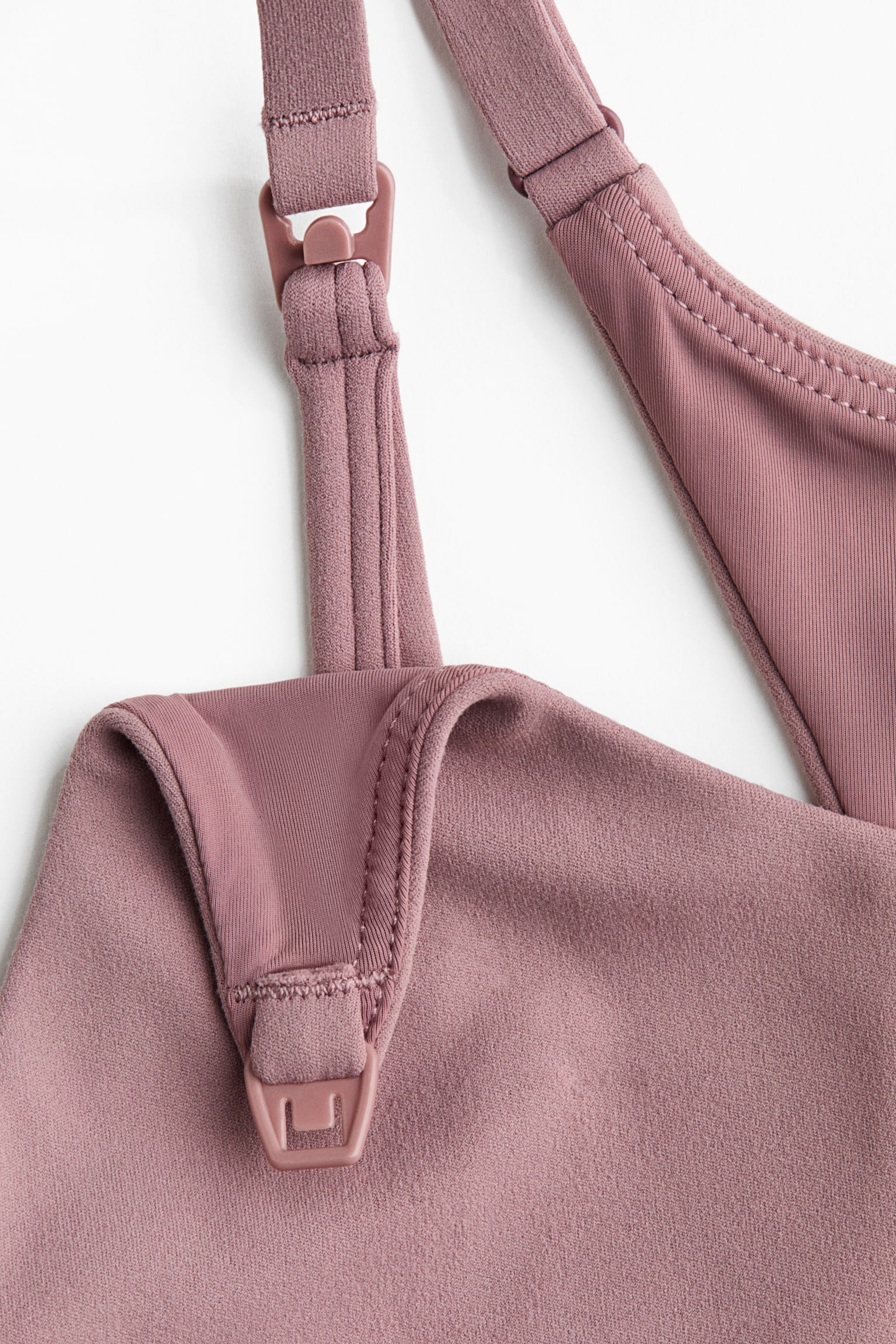 Бра Mama Sports, лёгкая поддержка, для кормления — H&M, цвет: Состаренный розовый — фото 7