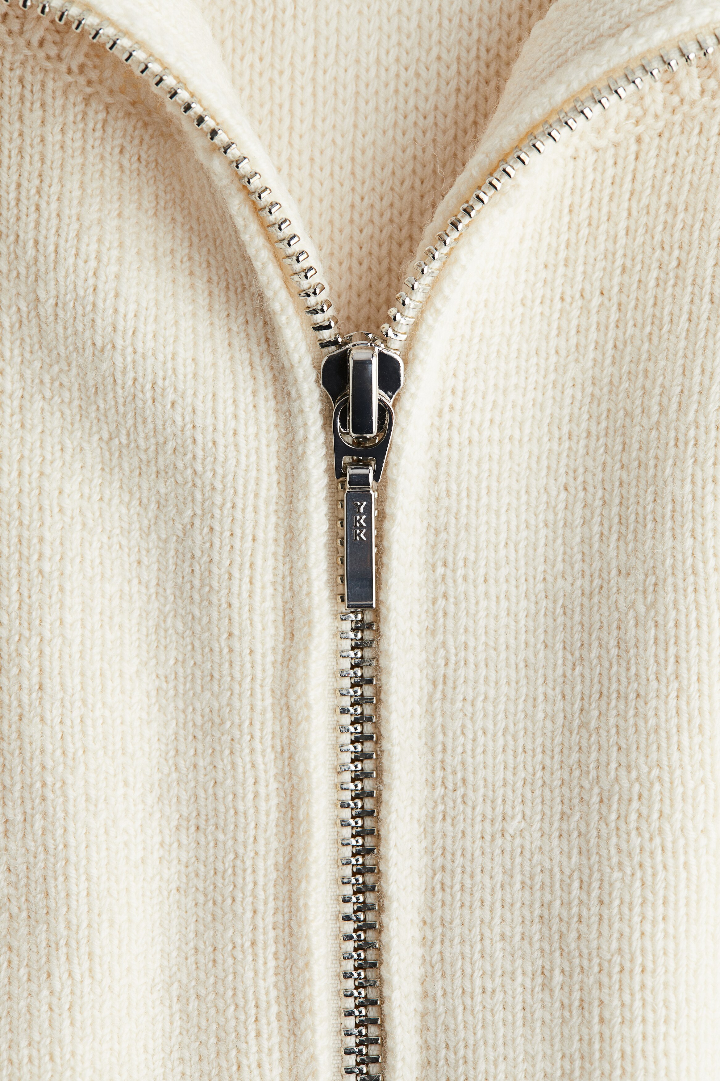 Wool Cardigan with Zipper — Image 7