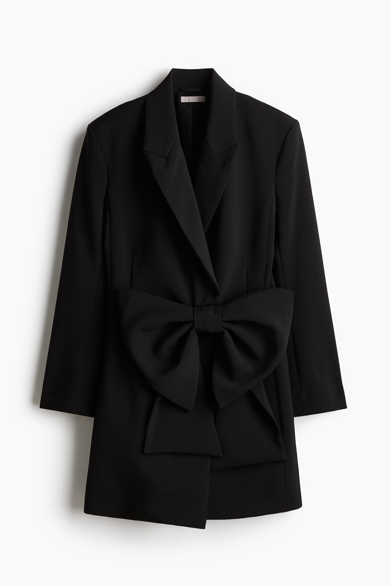 Bow-front blazer dress - Black - 2