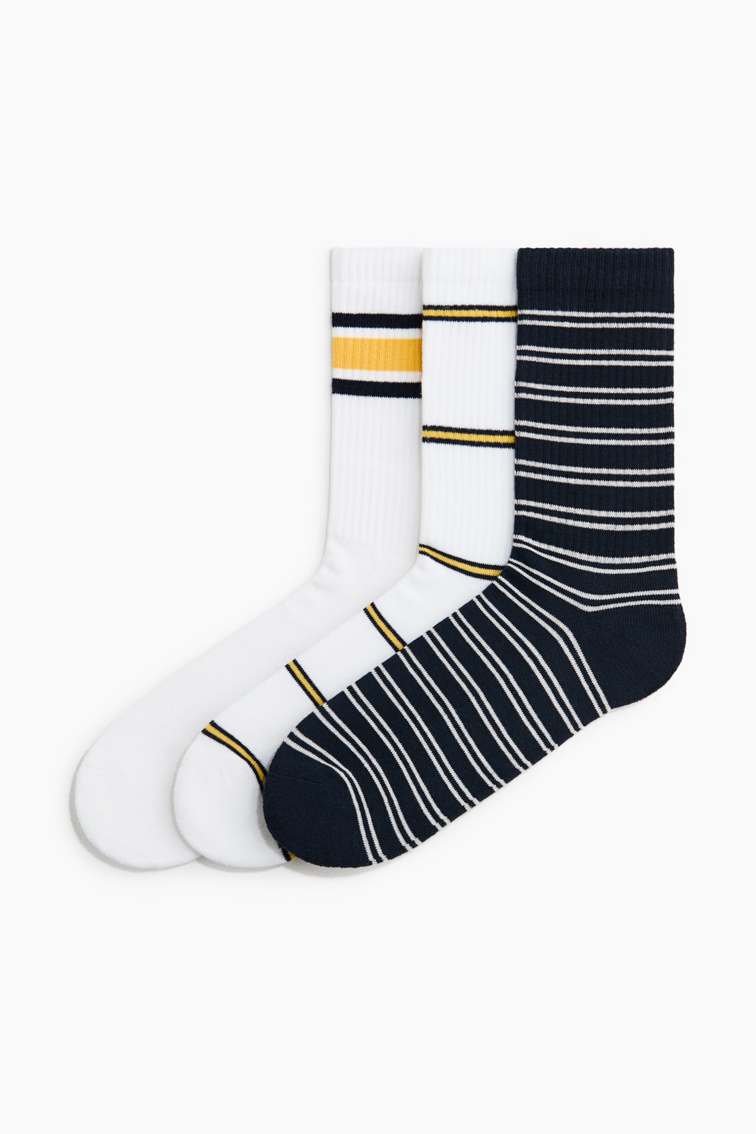 3-pack socks - White/Striped