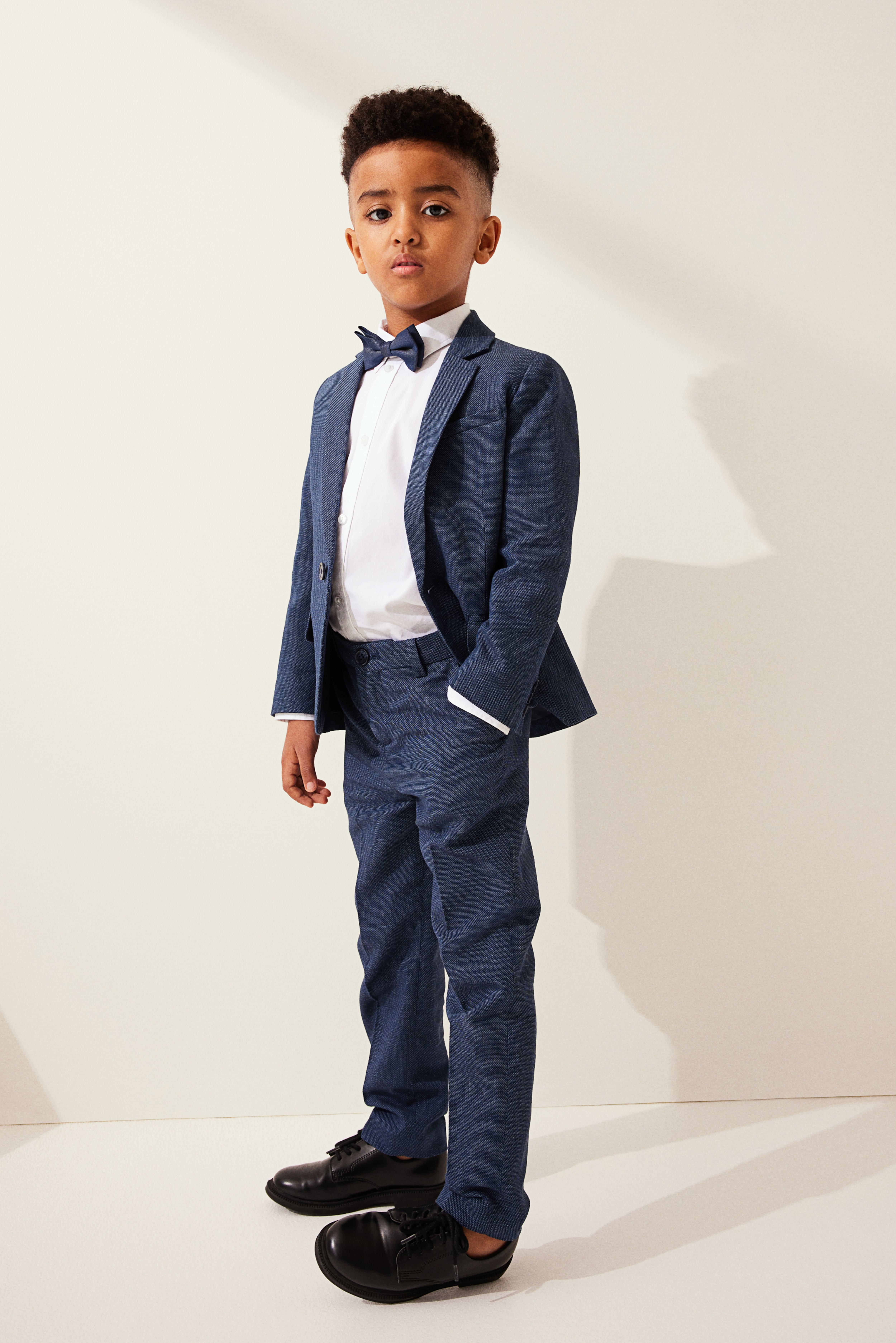 Boys Blue Slim Fit Suit Pants Size 4T 3 4Y H M