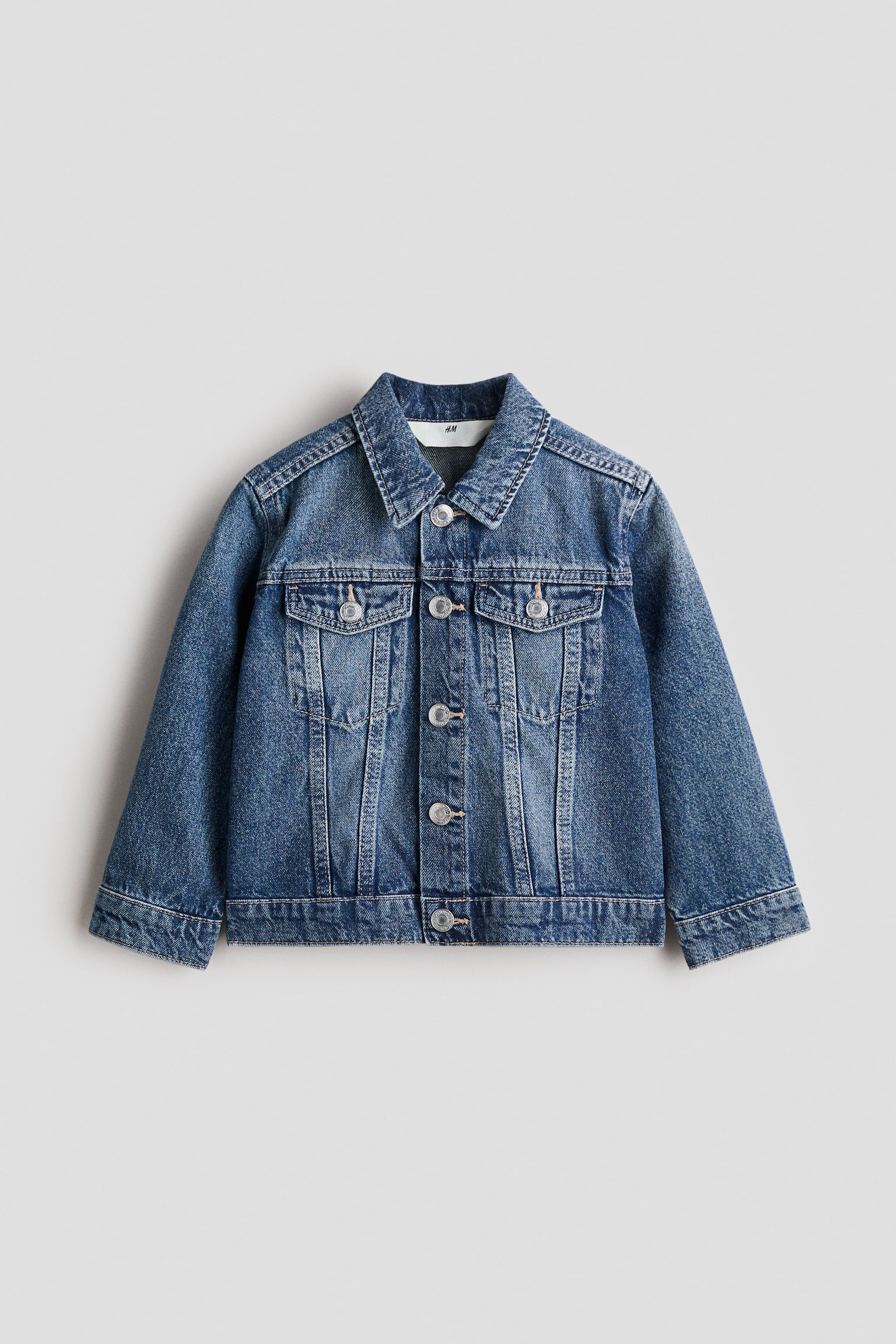 Giubbotto in denim - Blu denim/Crema/fiori/Rosa/Blu denim chiaro/Blu denim chiaro - 1