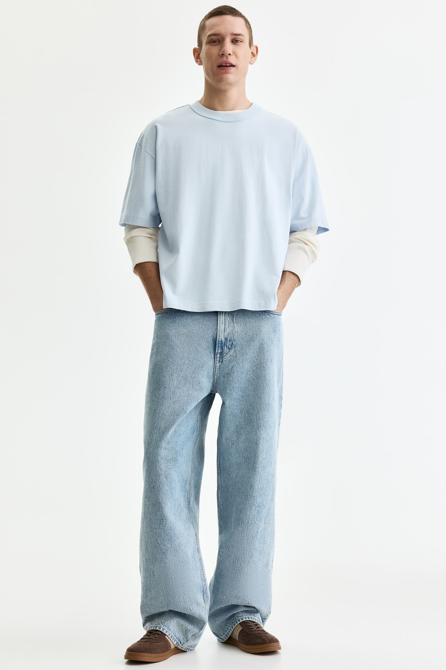Playera Loose Fit con diseño - Azul tenue claro/Blanco/California/Café oscuro/California/Red/California/Rojo/Sunset/Gris oscuro/Rodeo Sunset/Gris claro/Not for Ceremony/Blanco/Golden/Negro/Workwear - 5
