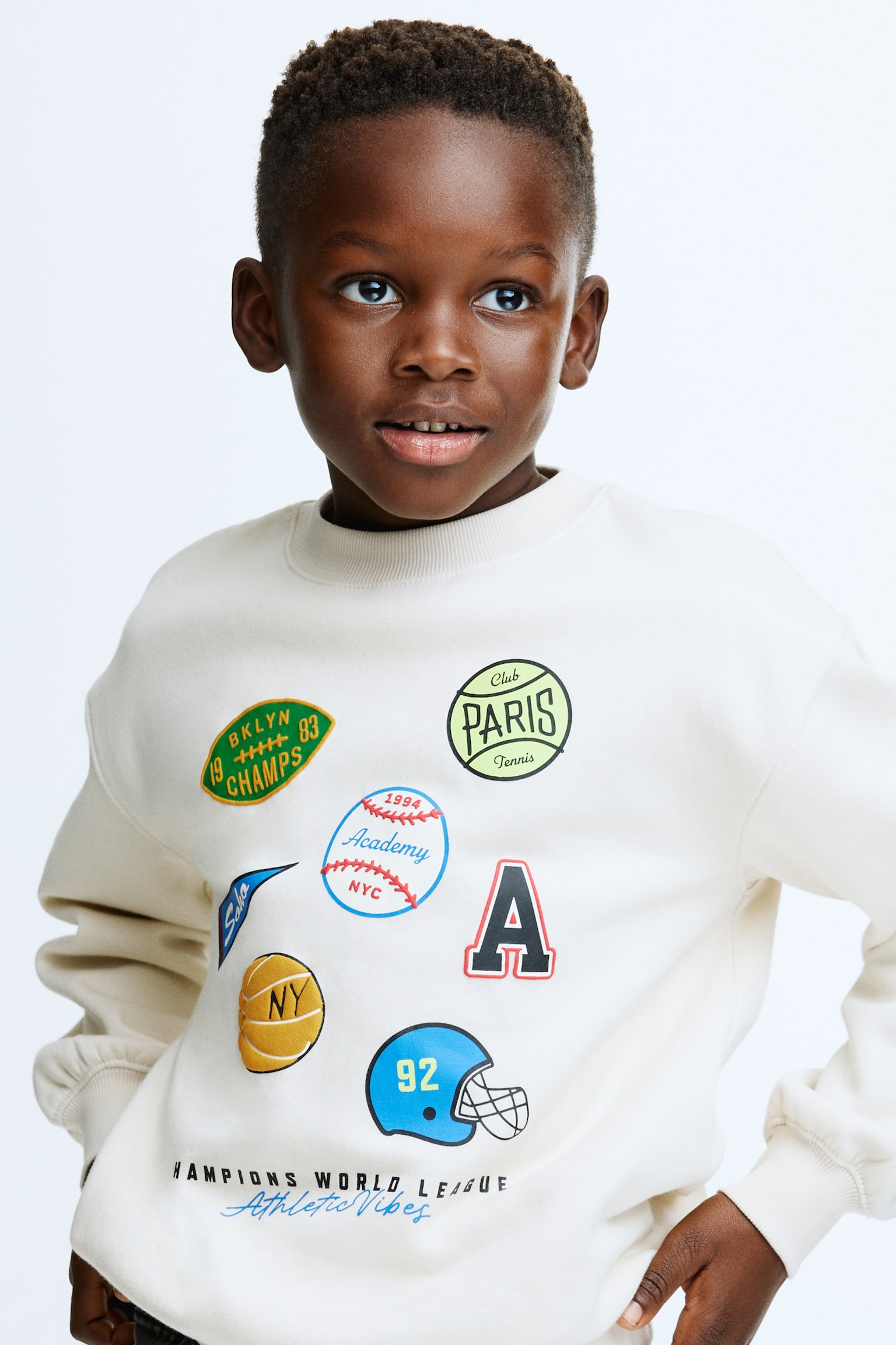 Sweat imprimé - Beige clair/sports/Vert/London/Rouge/Brooklyn/Beige clair/NASA/Crème/noir/Gris chiné/Saturn/Blanc/tricératops/Dark green/Striped/Bleu marine/dinosaure/Crème/T-Rex/Gris foncé/Football Legend/Beige clair/chien/Gris foncé/St Moritz/Bleu foncé/Arizona/Bleu marine/Dino Running Club - 4