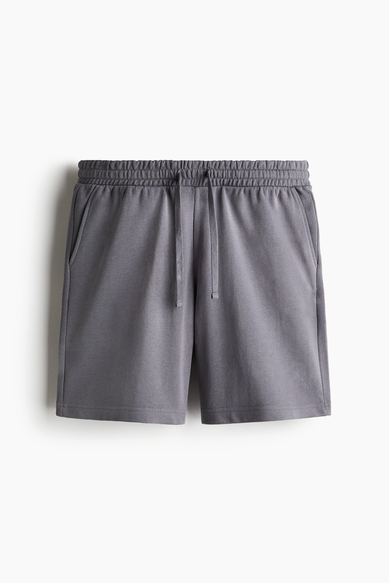 Boys Double Horsemen Sweat Short in Mid Grey Marl