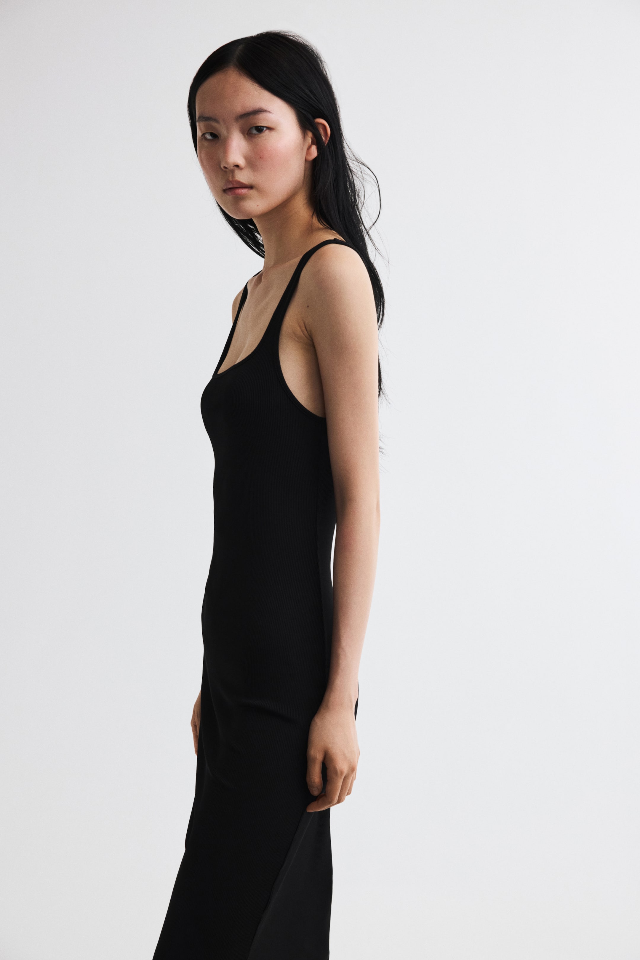 Robe moulante en viscose