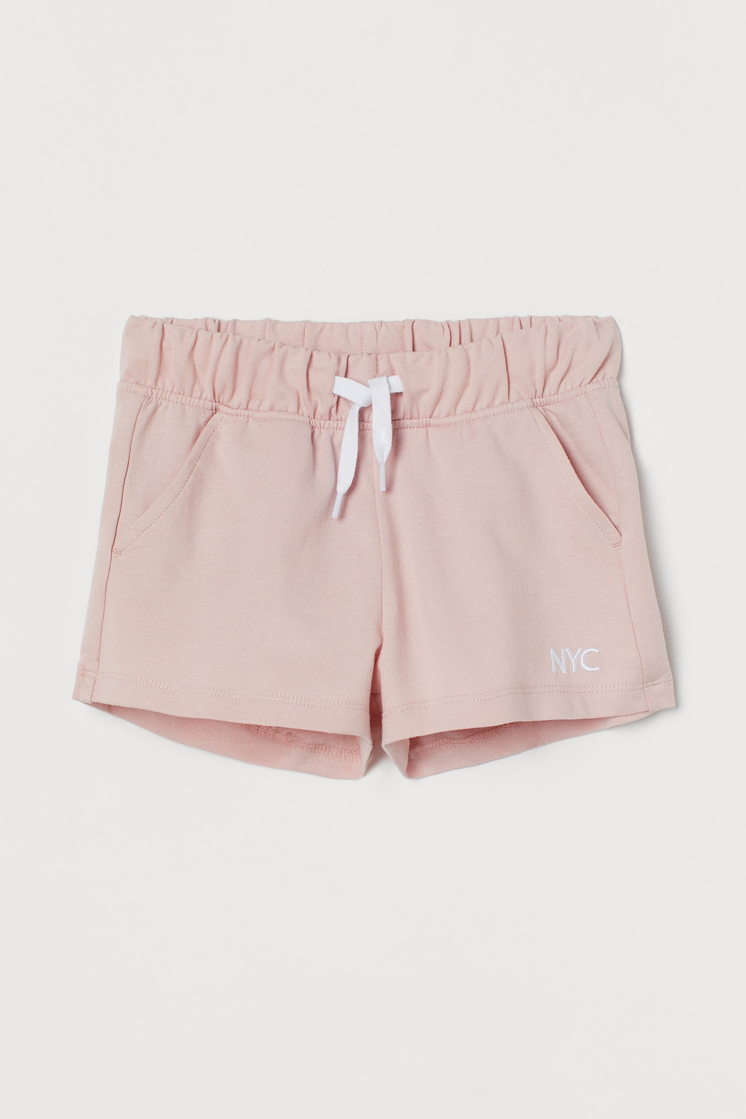 Cotton sweatshirt shorts - Light pink/NYC
