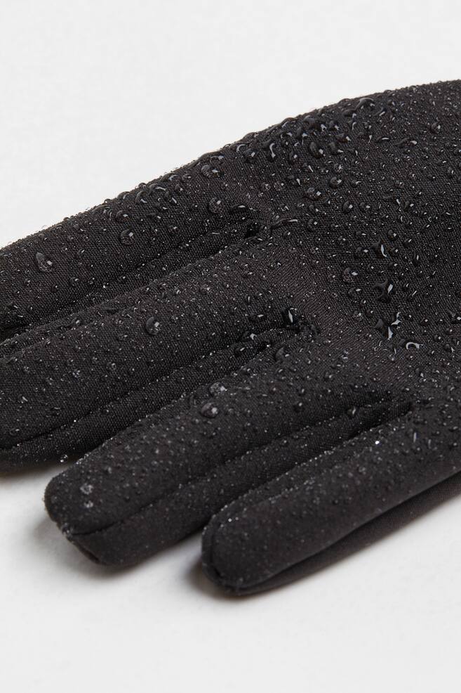 Water-repellent gloves - Black - 4