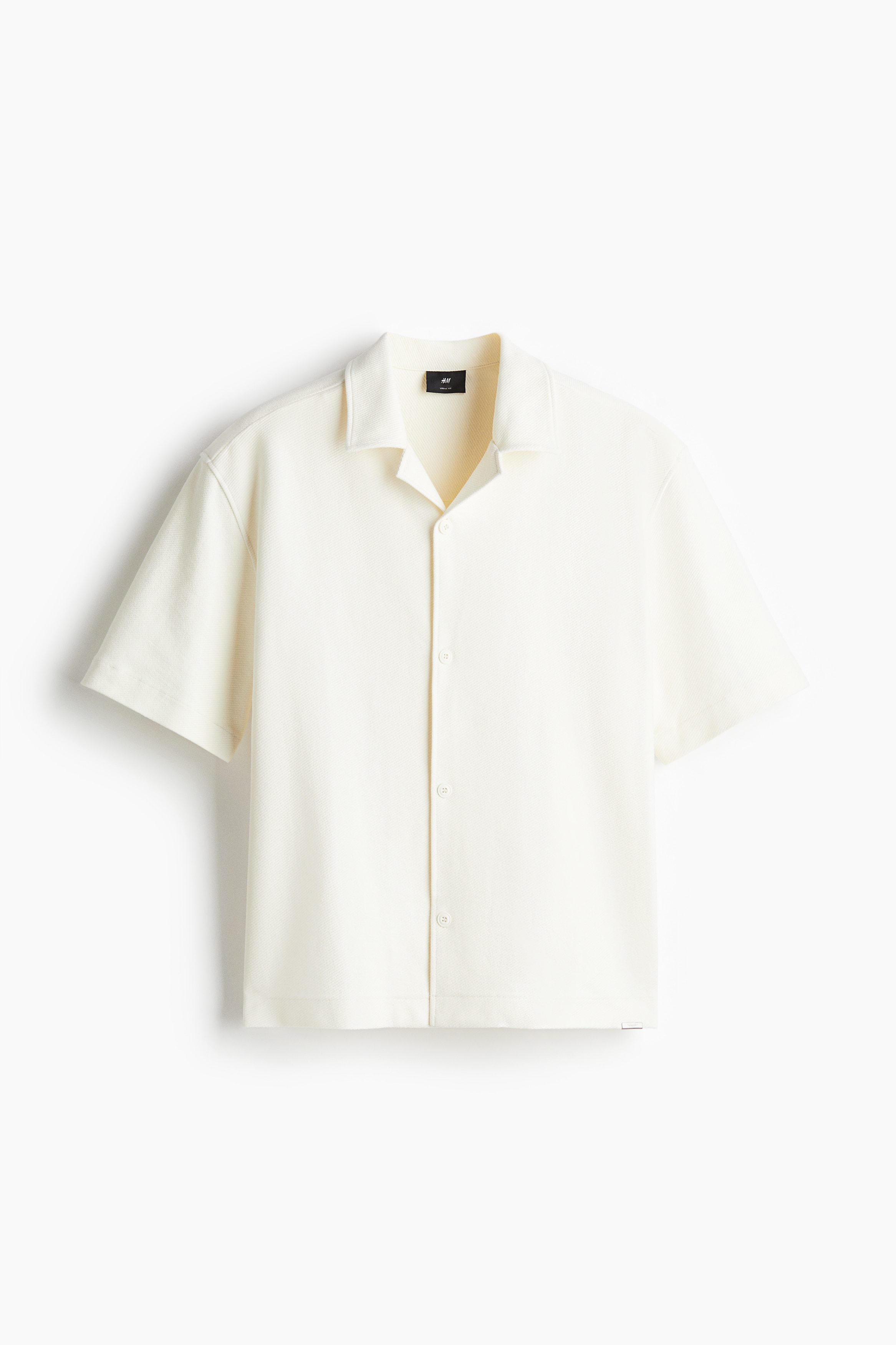 Camicia spazzolata Loose Fit - Crema