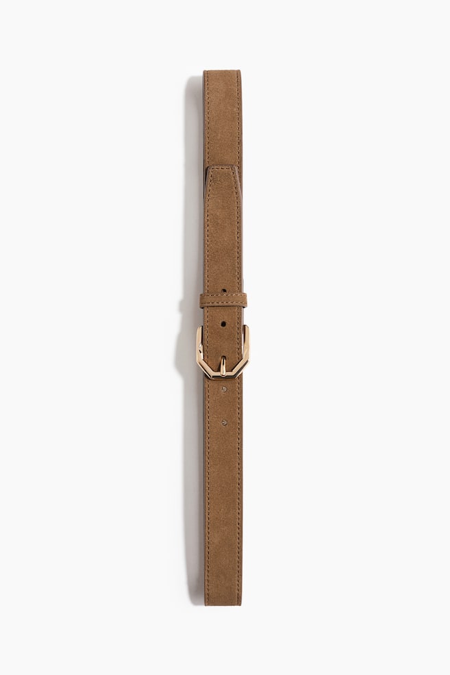 Suede belt - Dark mole - 1