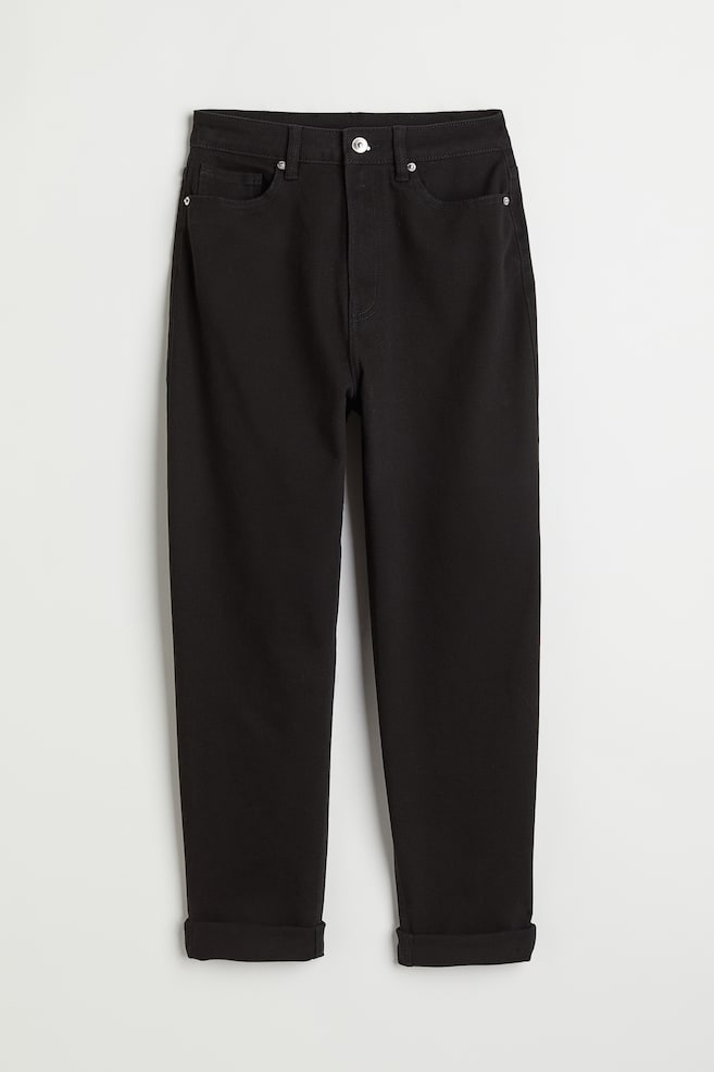 Mom Loose Fit Twill trousers - Black/White/Purple/Beige/dc - 1