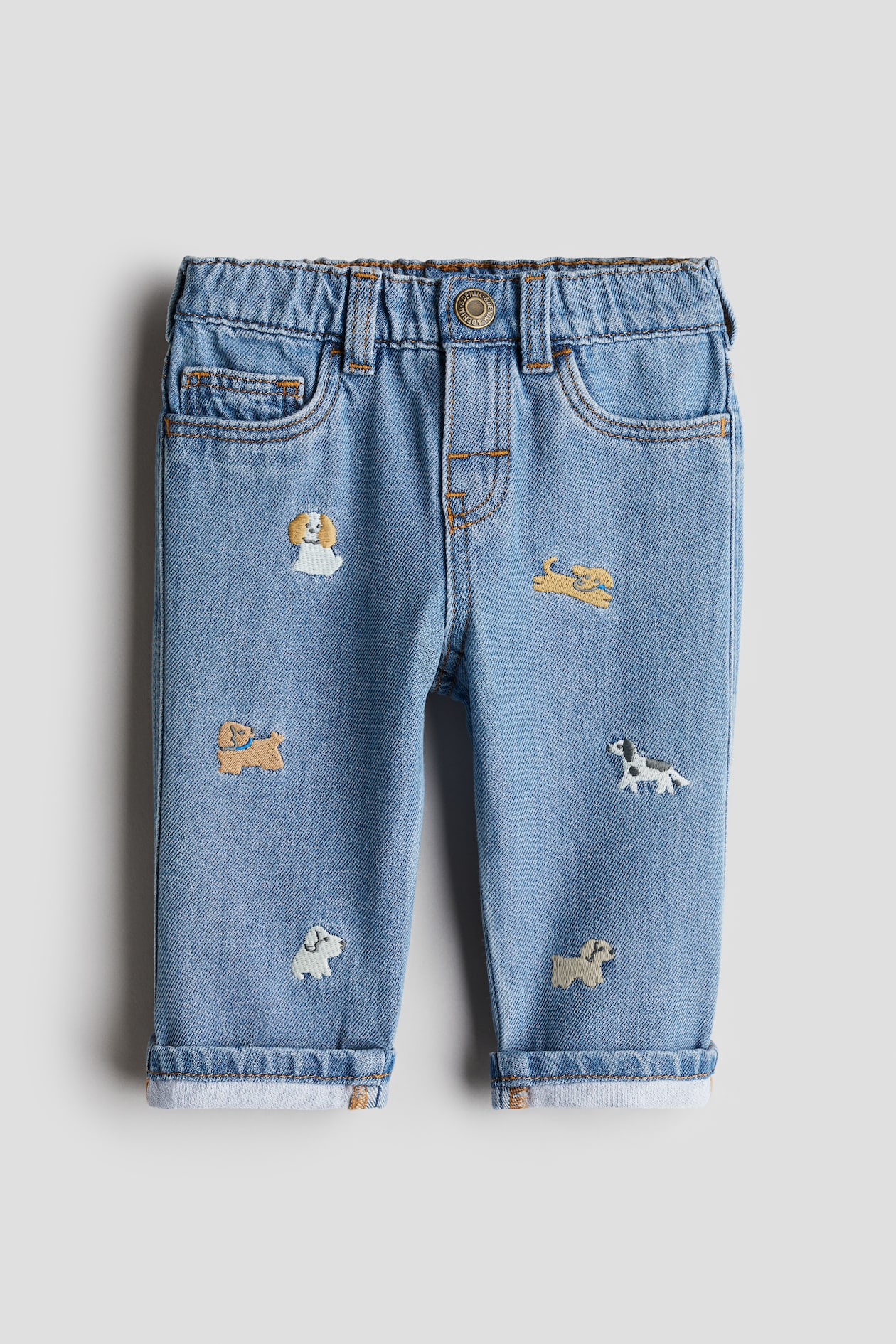 刺繍ディテールデニム - デニムブルー／ドッグ - Kids | H&M JP