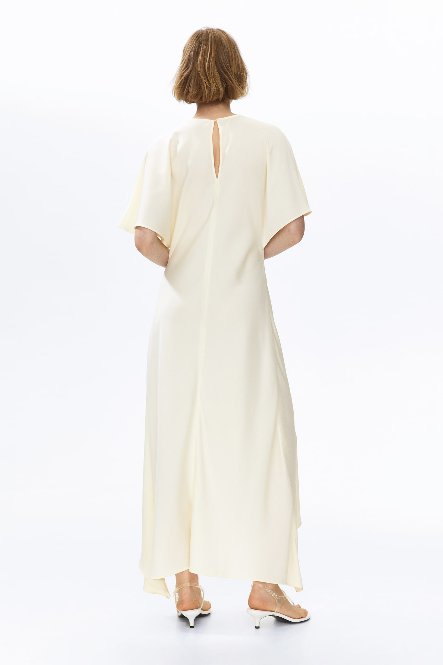 Satin midi dress - 4