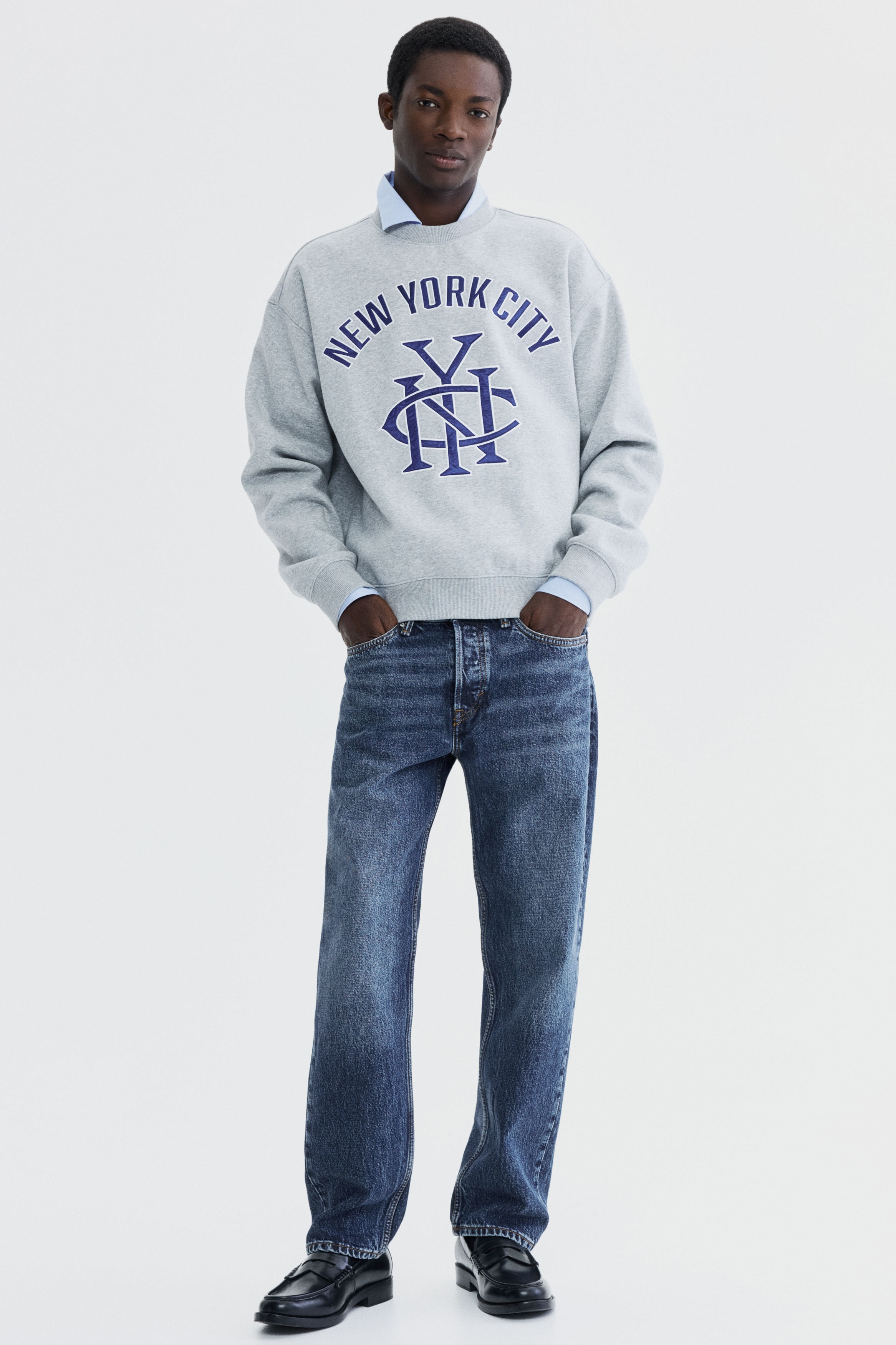 Original Straight Jeans - Bleu denim foncé/Blanc/Noir denim/Bleu denim