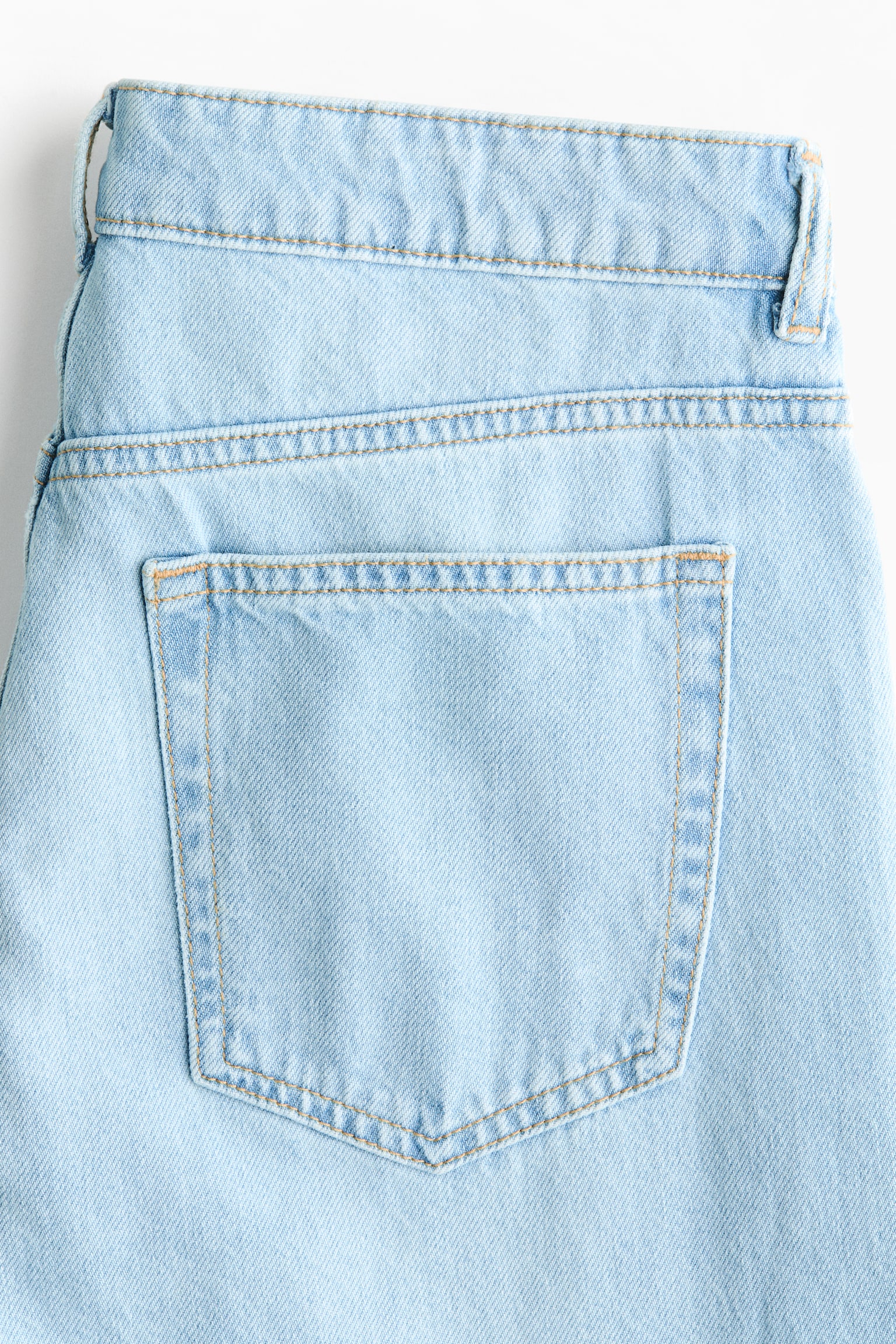 Baggy Regular Waist Jeans - Bleu denim clair/Bleu denim délavé/Gris clair/Beige clair/Blanc - 5