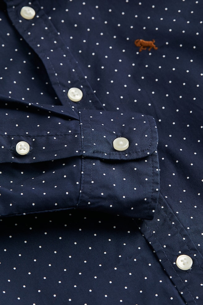 Cotton shirt - Navy blue/Spotted/White/Light blue/Bright red/dc/dc/dc/dc/dc - 2