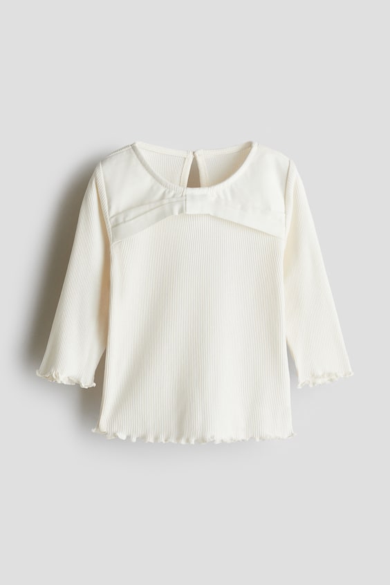 Детские топы H&M Bow-Detail Jersey Top