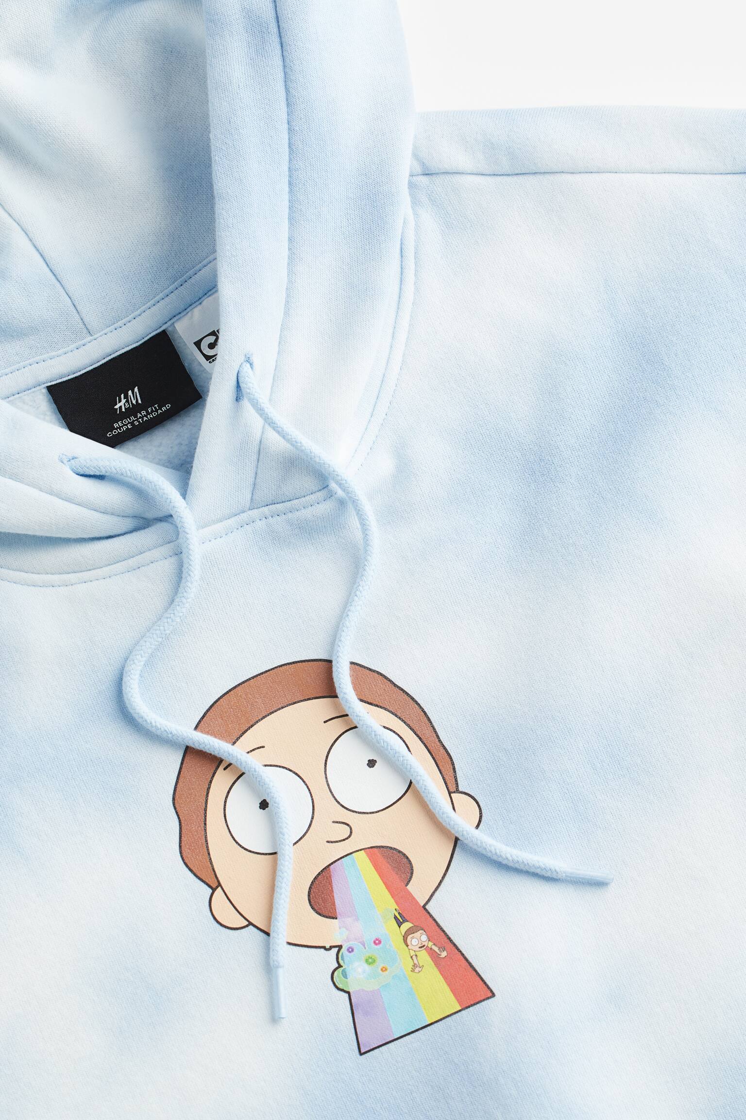 Regular Fit Hoodie - Light blue/Rick and Morty/Green/SpongeBob SquarePants/Brown/SpongeBob/Black/Formula 1/Blue/Adventure Time/Black/Formula 1/Dark purple/Rick and Morty - 2