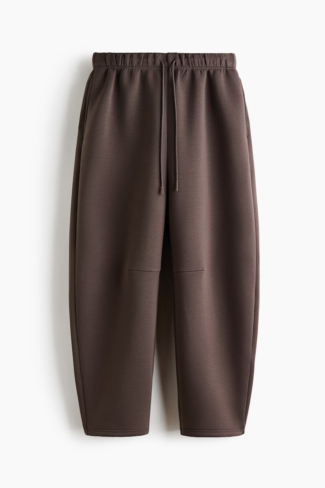 Loose-Fit Barrel-Leg Sports Joggers with DryMove™ - Taupe/Black - 1