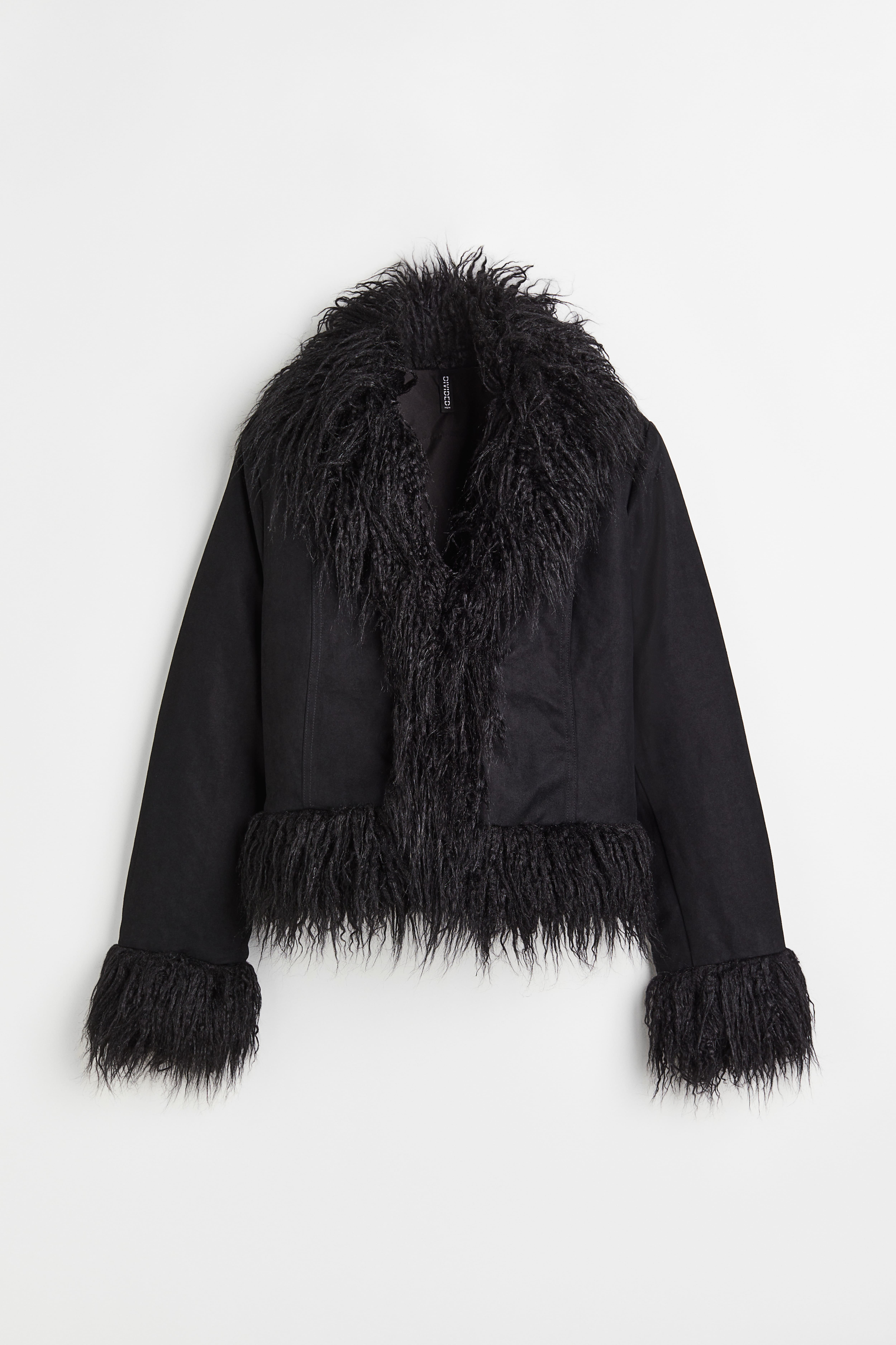 H&m fuzzy coat best sale