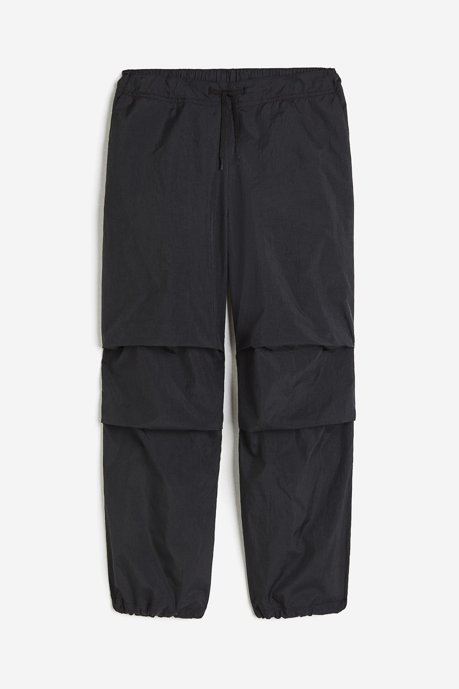 Windproof Parachute Pants - Black - 1