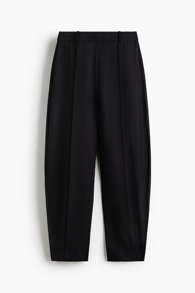 Pantaloni barrel din jerseu - Negru/Bleumarin/Maro-închis - 1