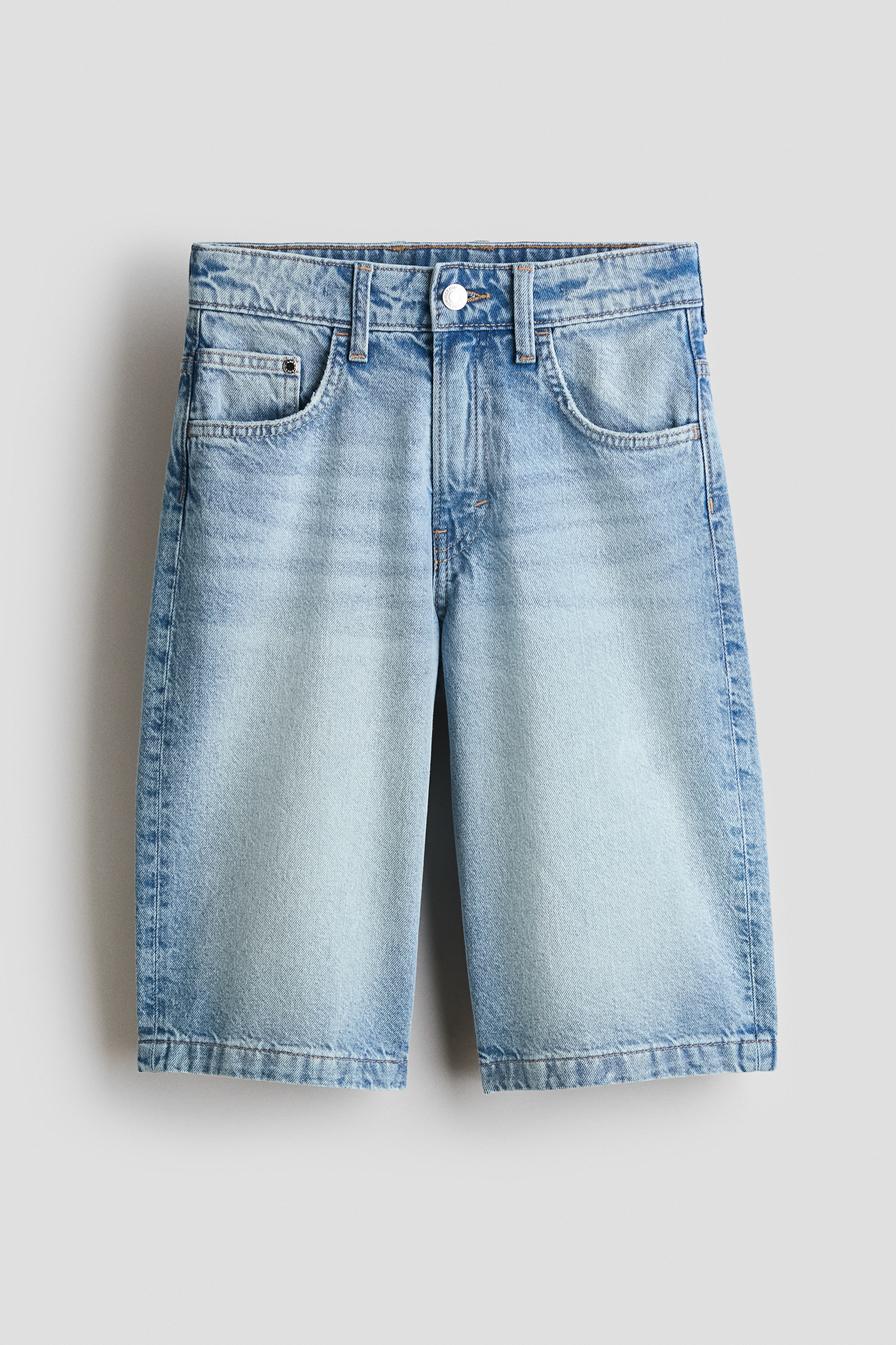 H & M - Denimshorts in Baggy Fit - Blau - Kinder