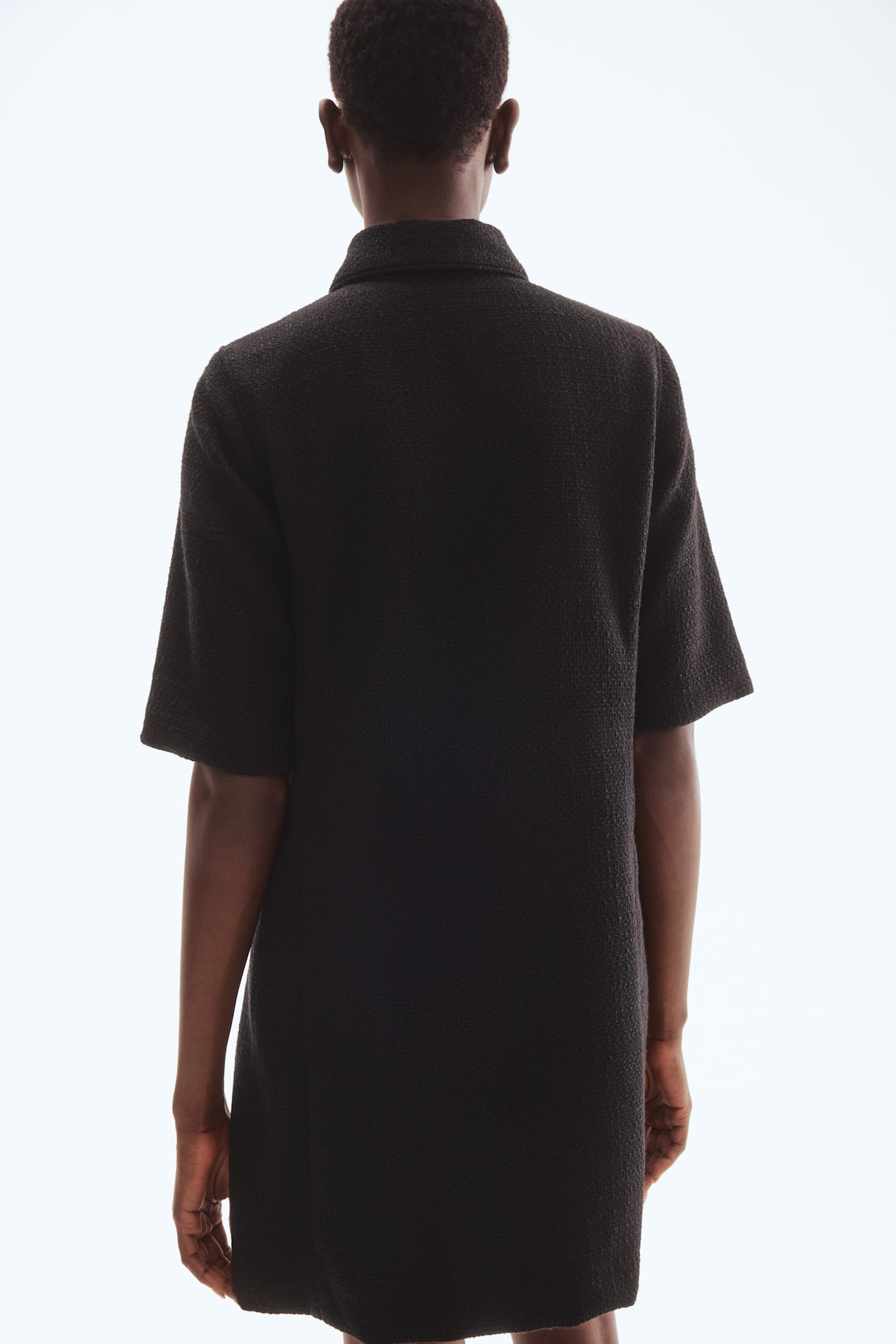Boucle Dress with Collar - image 2