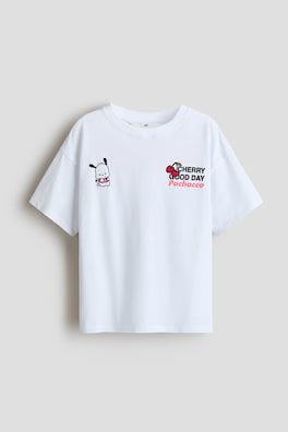 T-shirt i bomull med tryck