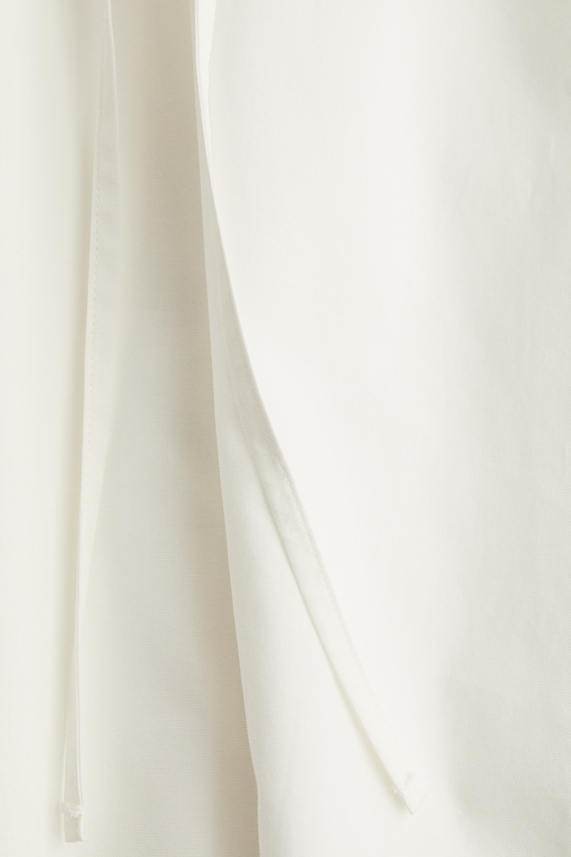 Drawstring-waist cotton dress