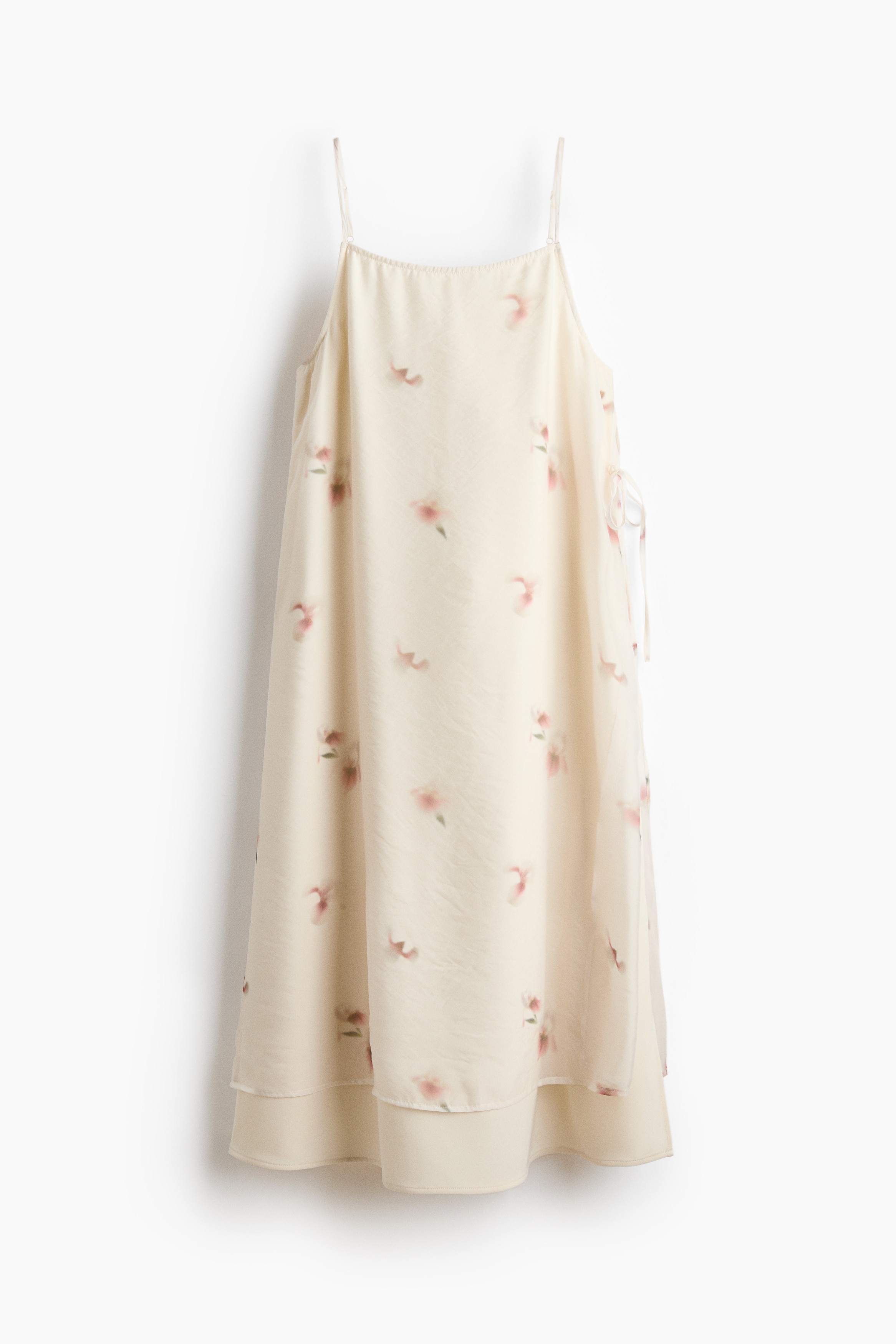 レイヤードキャミワンピース - クリーム／フローラル