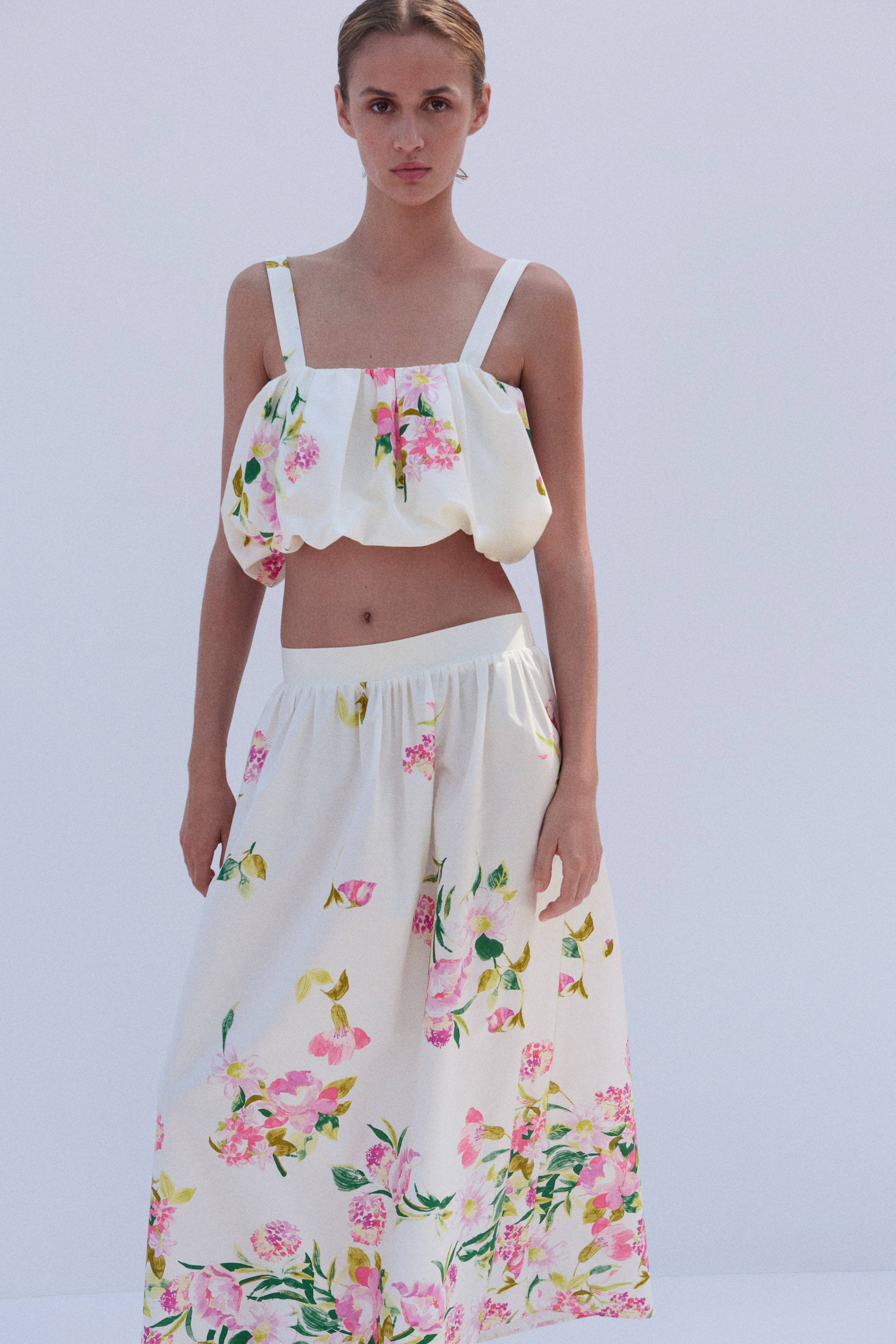Cotton A-Line Skirt