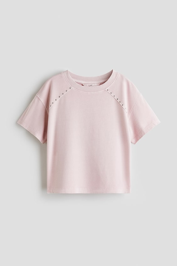 Детские футболки H&M Studded Cotton T-Shirt