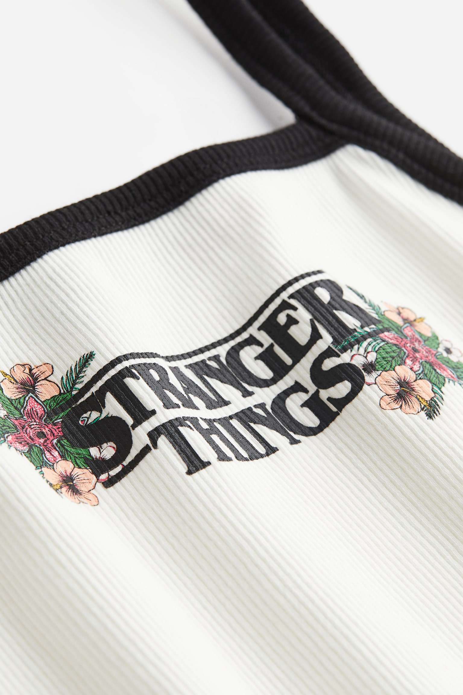 Printed strappy top - White/Stranger Things/Light pink/Stranger Things - 2