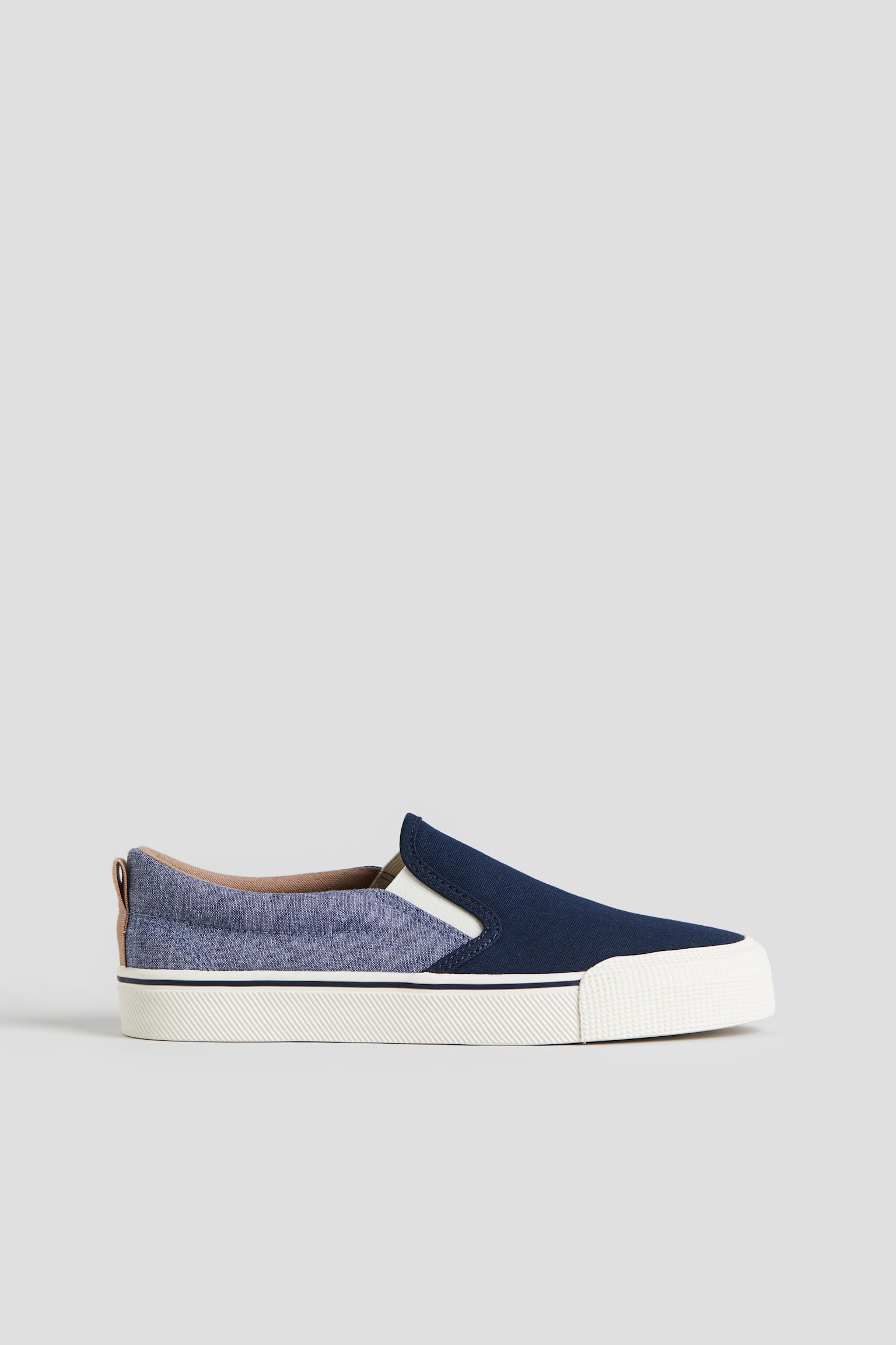 Slip-on trainers - Navy blue/Block-coloured/Ecru/White - 2