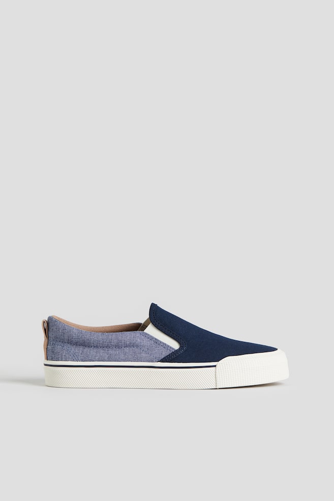 Sneakers sans lacets - Bleu marine/color block/Blanc - 2