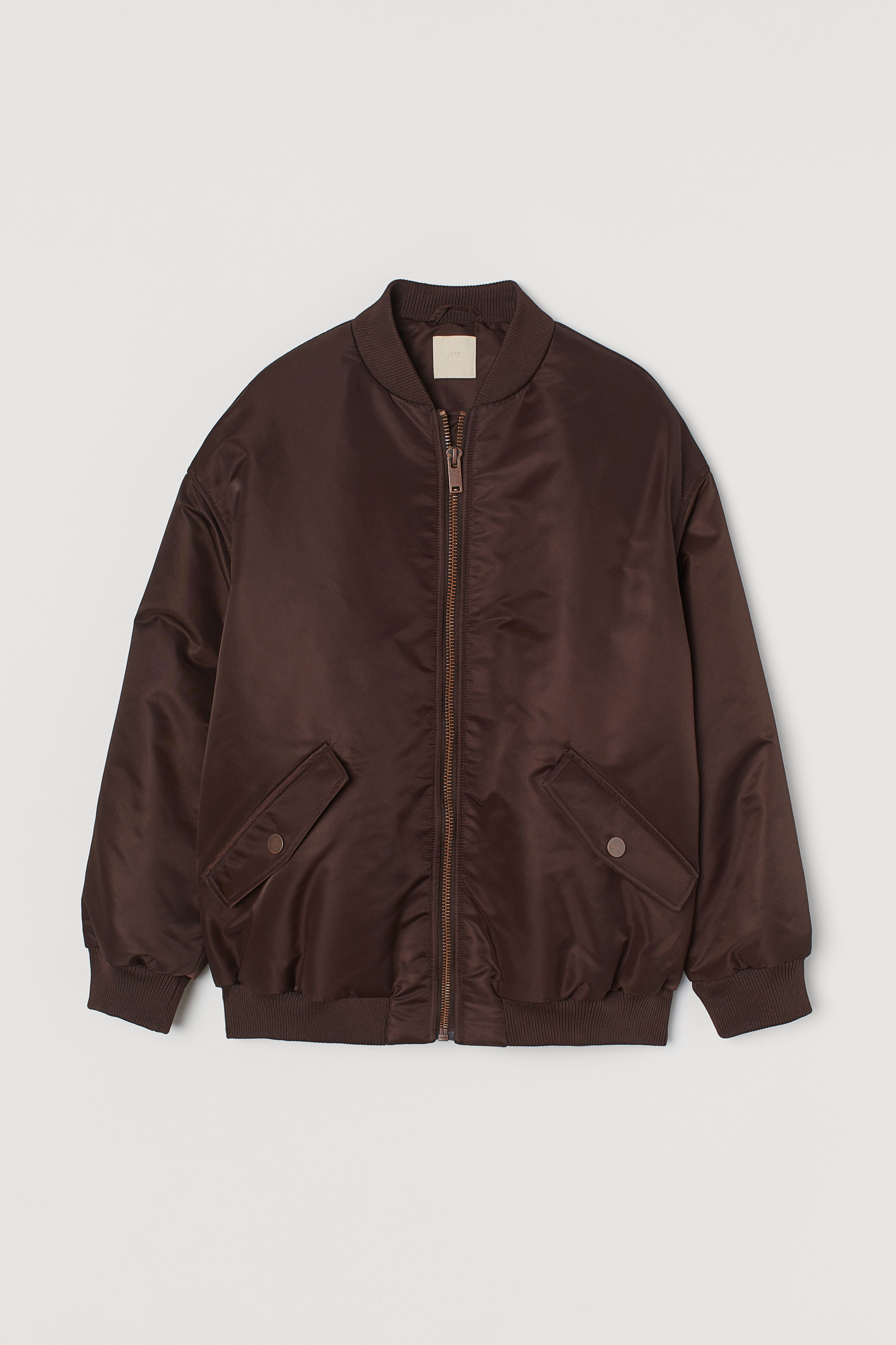 Bomber Jacket Brown Ladies H M CA