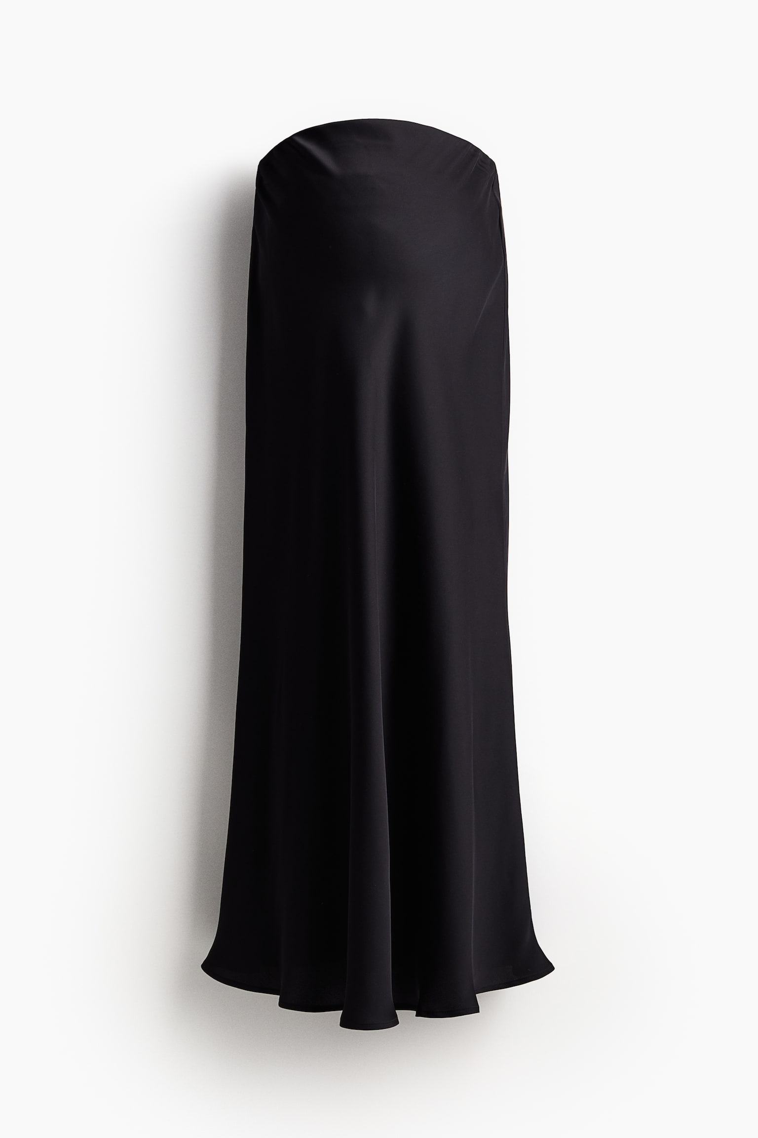 MAMA Satin slip skirt - Black/Burgundy/Cream - 2