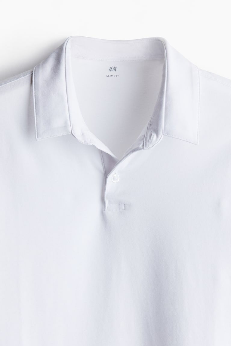 Slim Fit Polo Shirt White Men H&M US