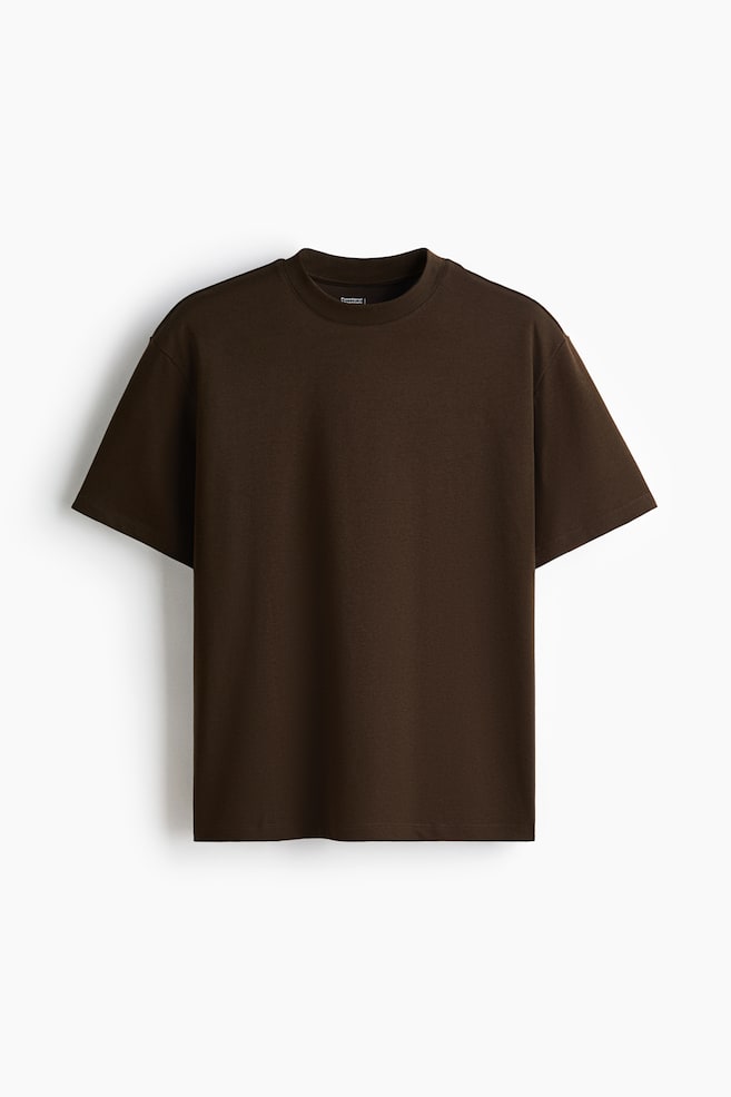 T-shirt Cooling Relaxed Fit - Marron foncé/Noir/rayé/Noir/Blanc/Gris chiné/Marron foncé/Bleu marine/Beige foncé - 1