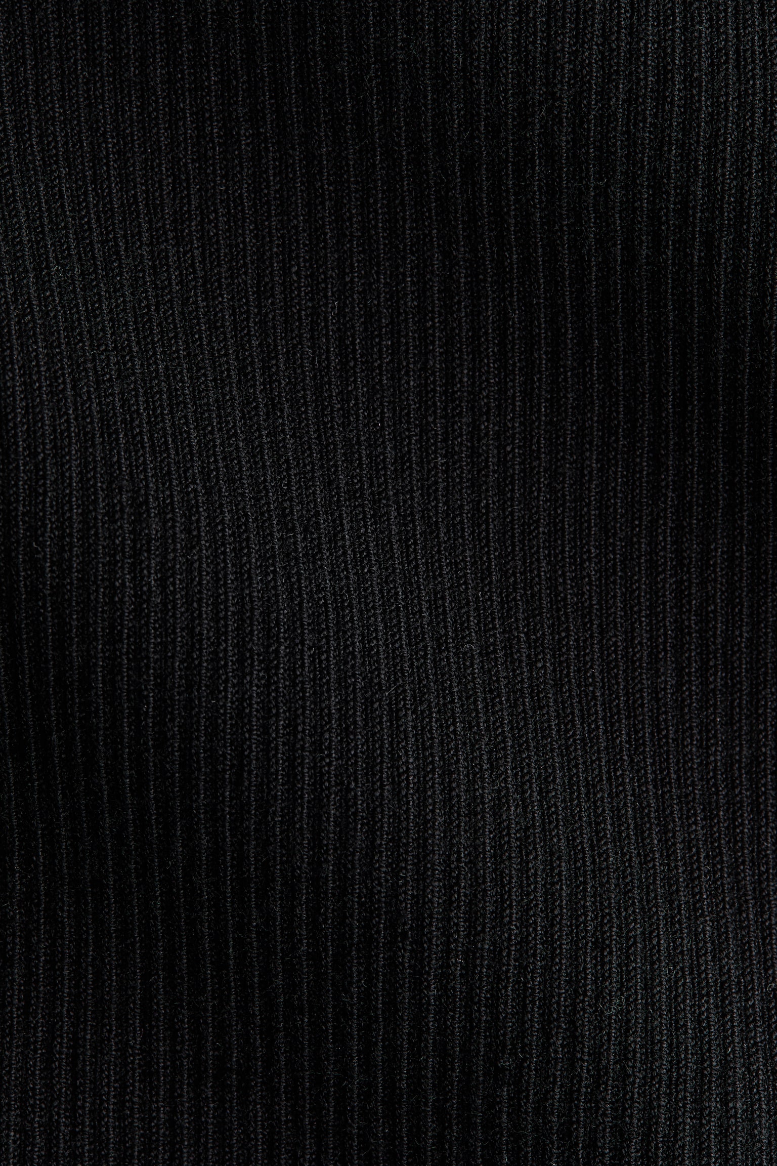 Женский топ H&M Silk-Blend Rib-Knit Mock Turtleneck Top, цвет: Чёрный — фото 5