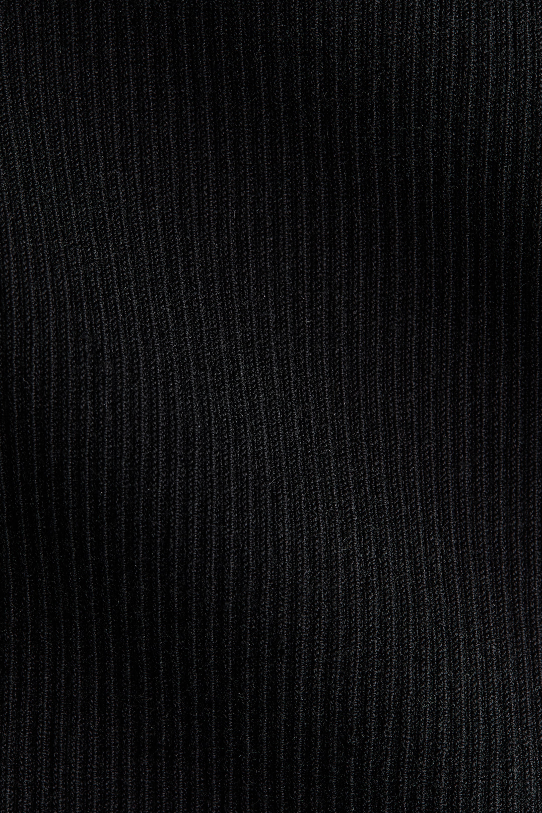 Silk-Blend Rib-Knit Mock Turtleneck Top