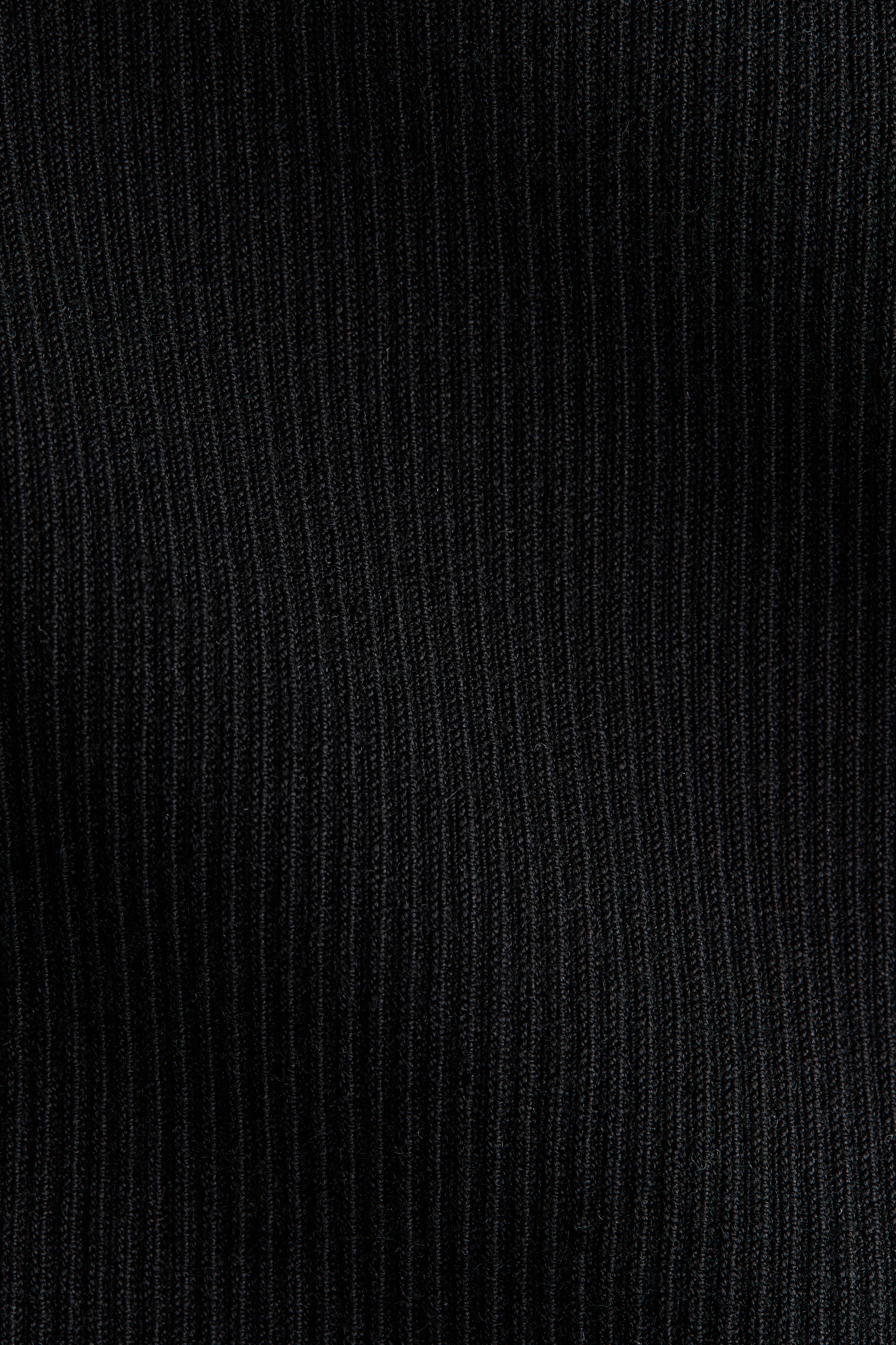 Silk-Blend Rib-Knit Mock Turtleneck Top