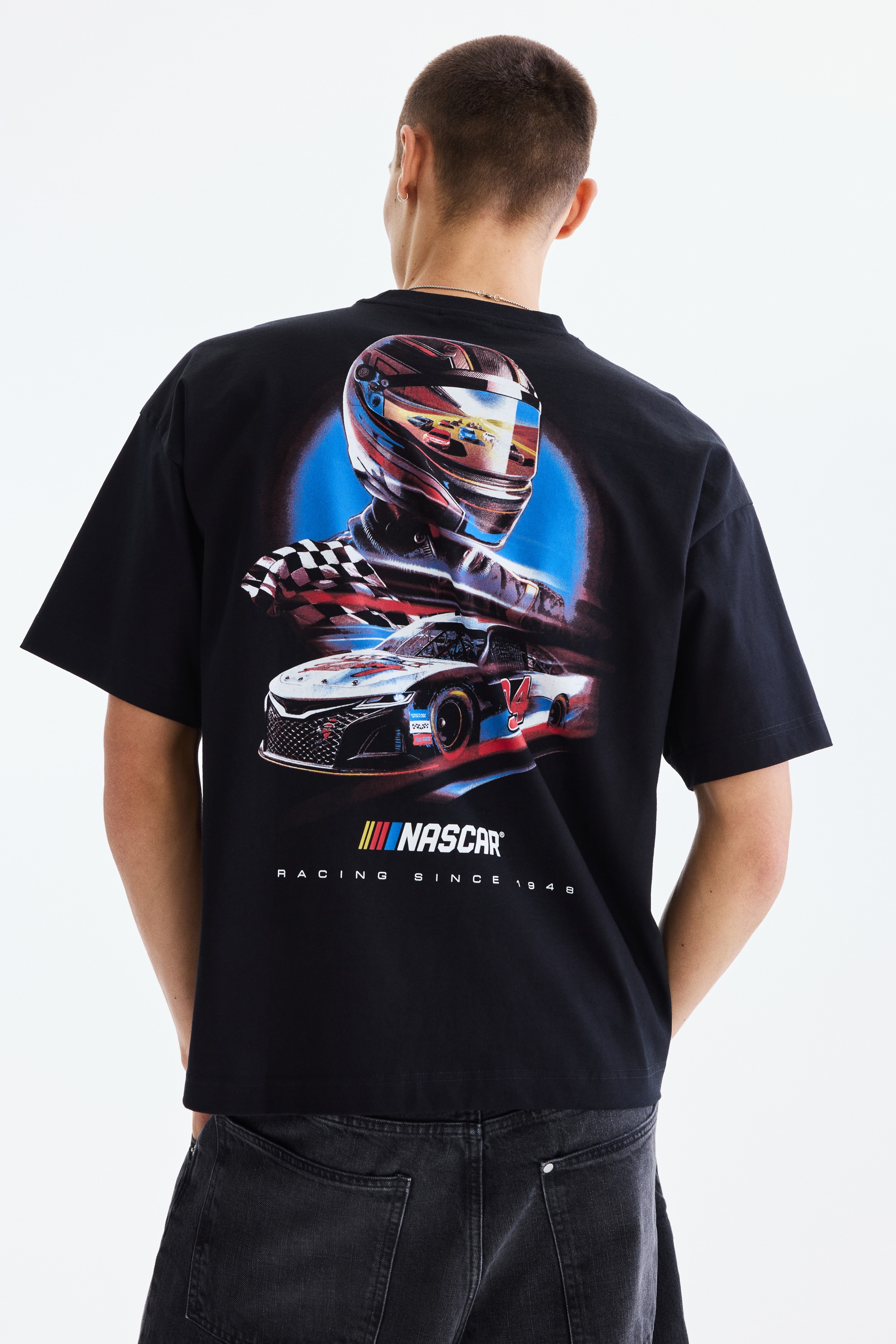 オーバーサイズフィットTシャツ - ブラック／Iron Maiden - Men | H&M JP