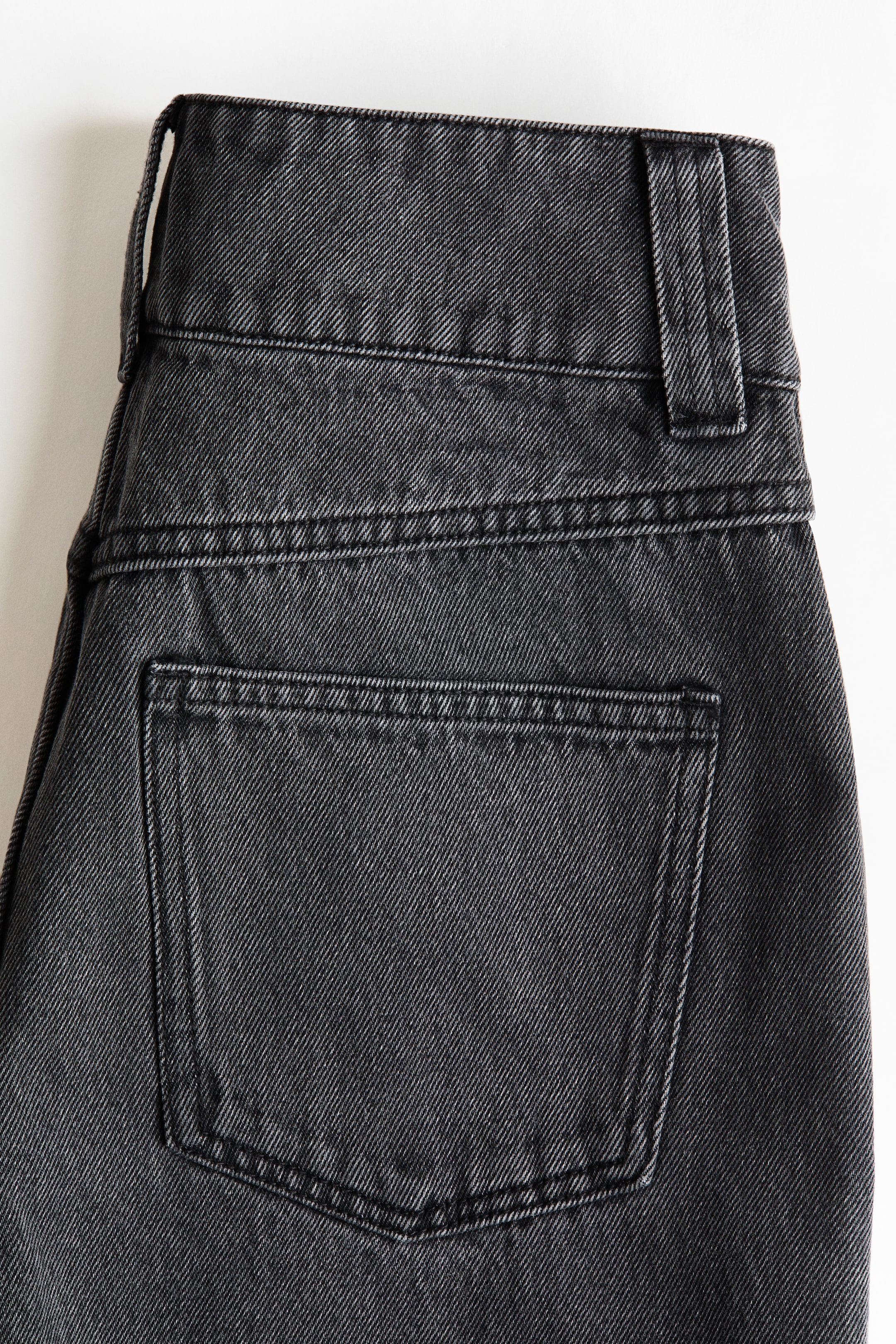 이미지 확대 보기: 프레이드 트리밍 진 - 데님 그레이 - 여성 | H&M KR 5