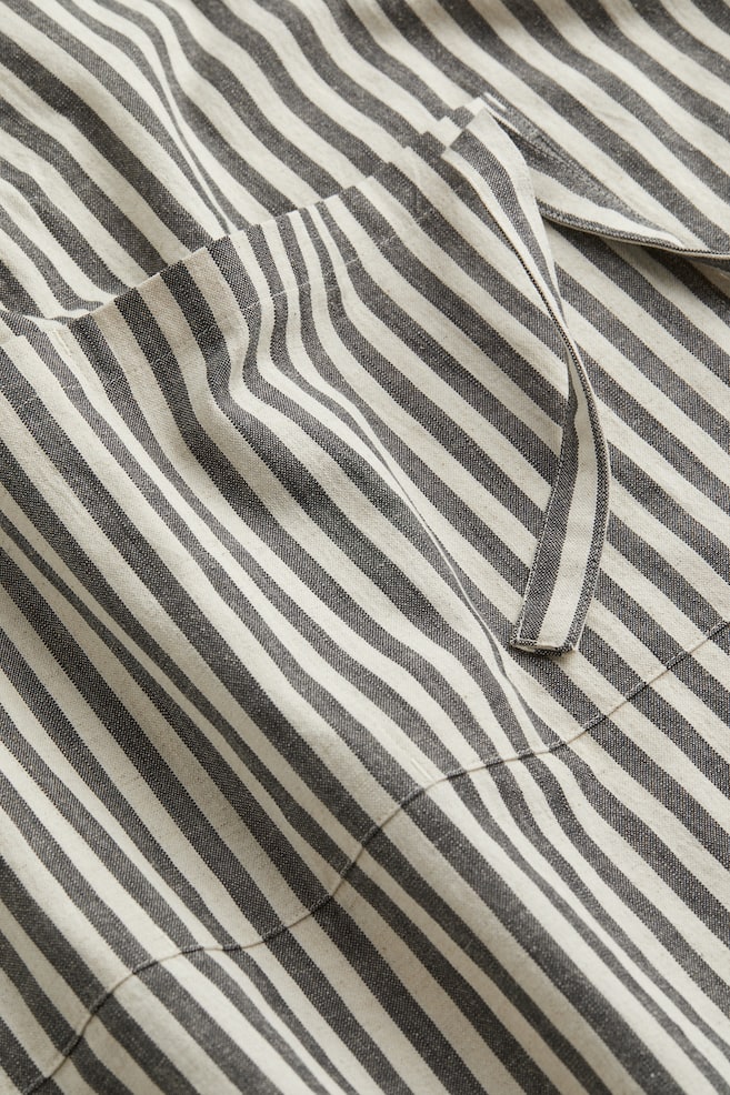 Striped apron - Dark grey/Striped/Light beige/Striped - 2