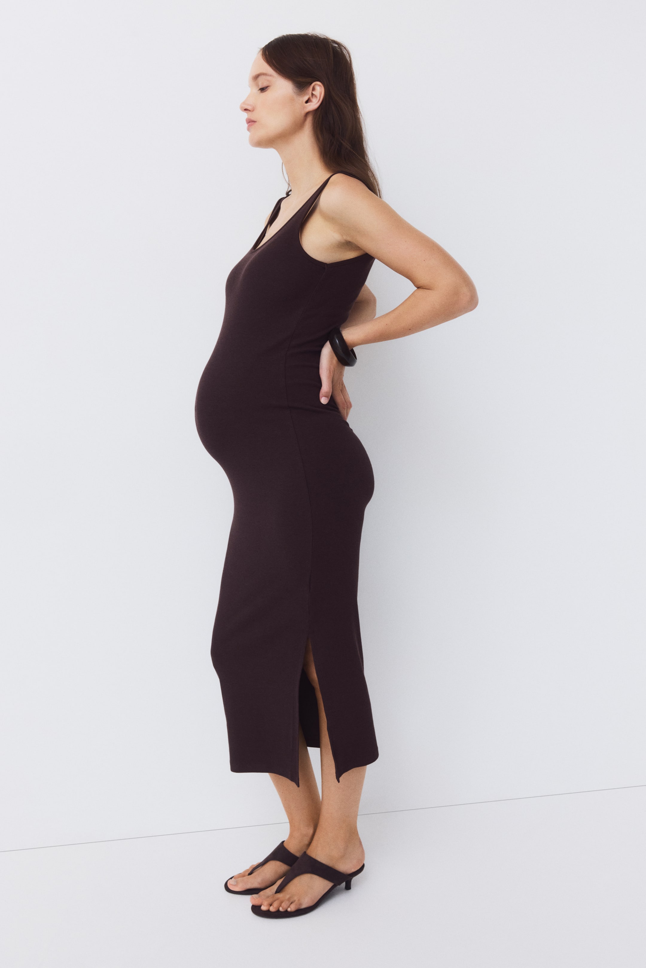 Женские платья H&M MAMA Ribbed Jersey Dress — фото 5