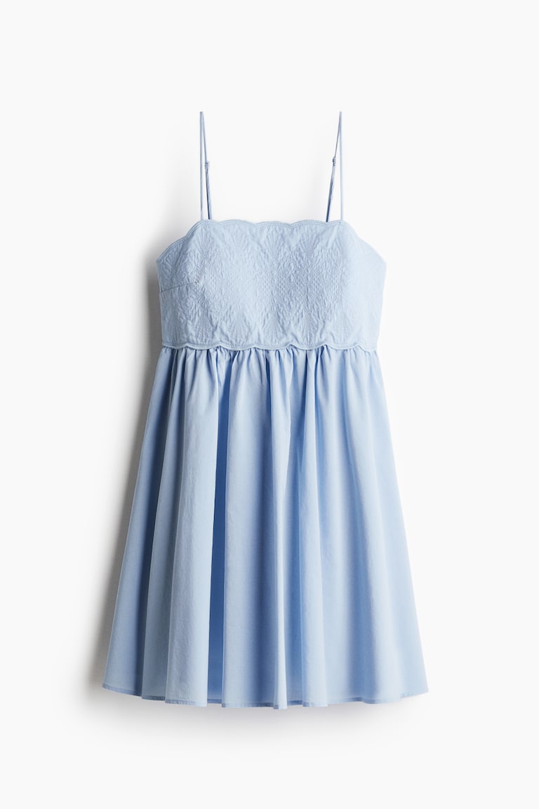 Women's White Embroidered-Detail Dress | H&M US